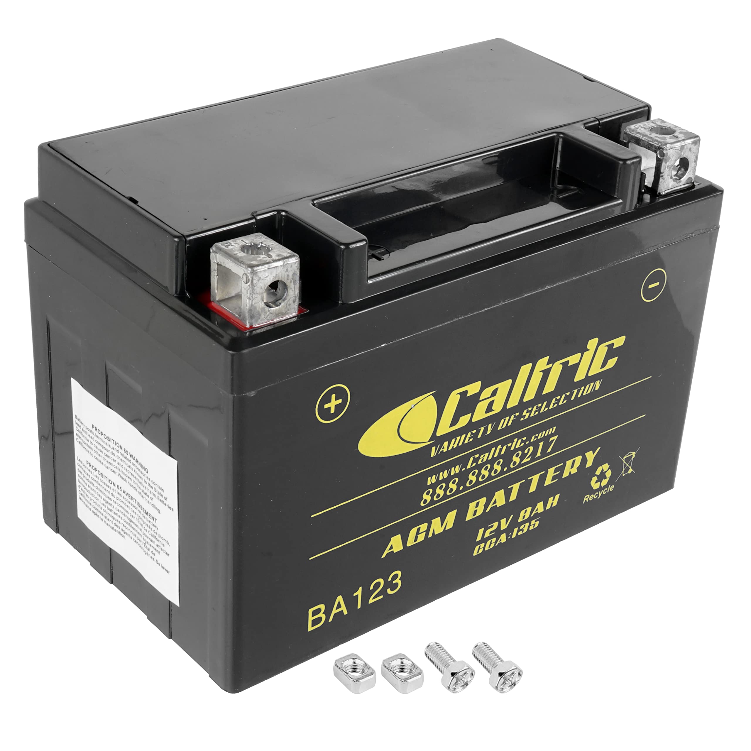 Caltric AGM Battery Compatible with Kawasaki KFX400 KSF400A 2003 2004 2005 2006