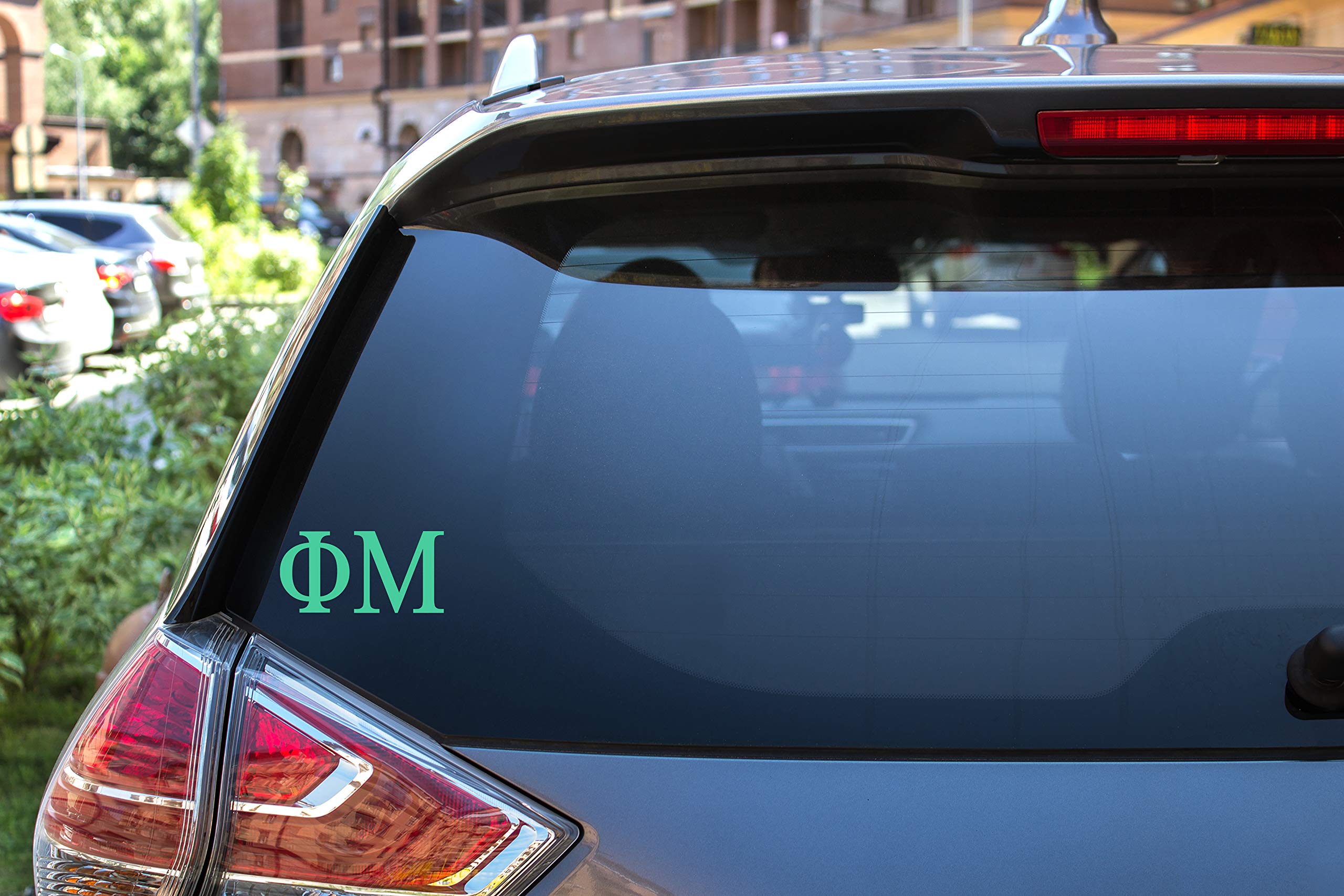 Pro-Graphx Phi Mu Greek Sorority Sticker Decal, 2.5 Inches Tall, Mint