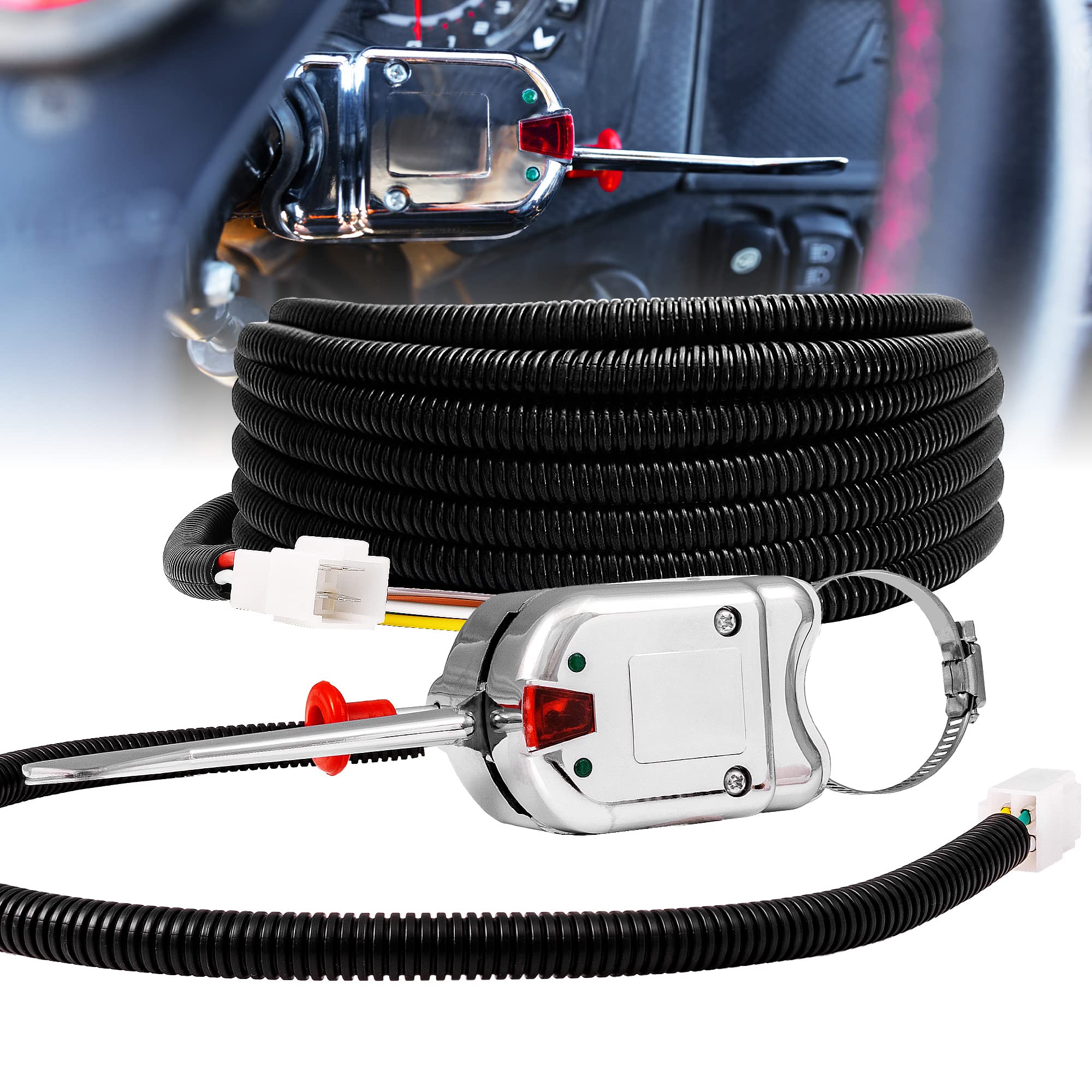 True Mods Utv/Atv Turn Signal Kit [Steering Column Lever Controlled] [Street-Legal] [Universal Fitment] [Integrated Flasher Rela