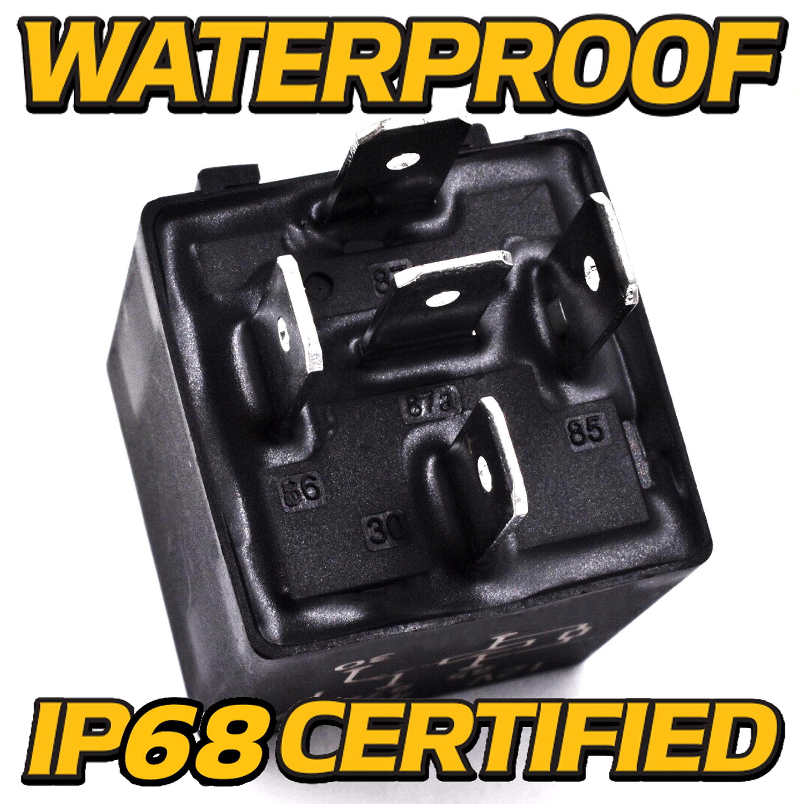 HD Switch 12V 40A Upgrade Waterproof Relay Replaces Hella 4RD 931 680-01, 4RD93168001, 007903001 SPDT w/LED Indicator Light & Di