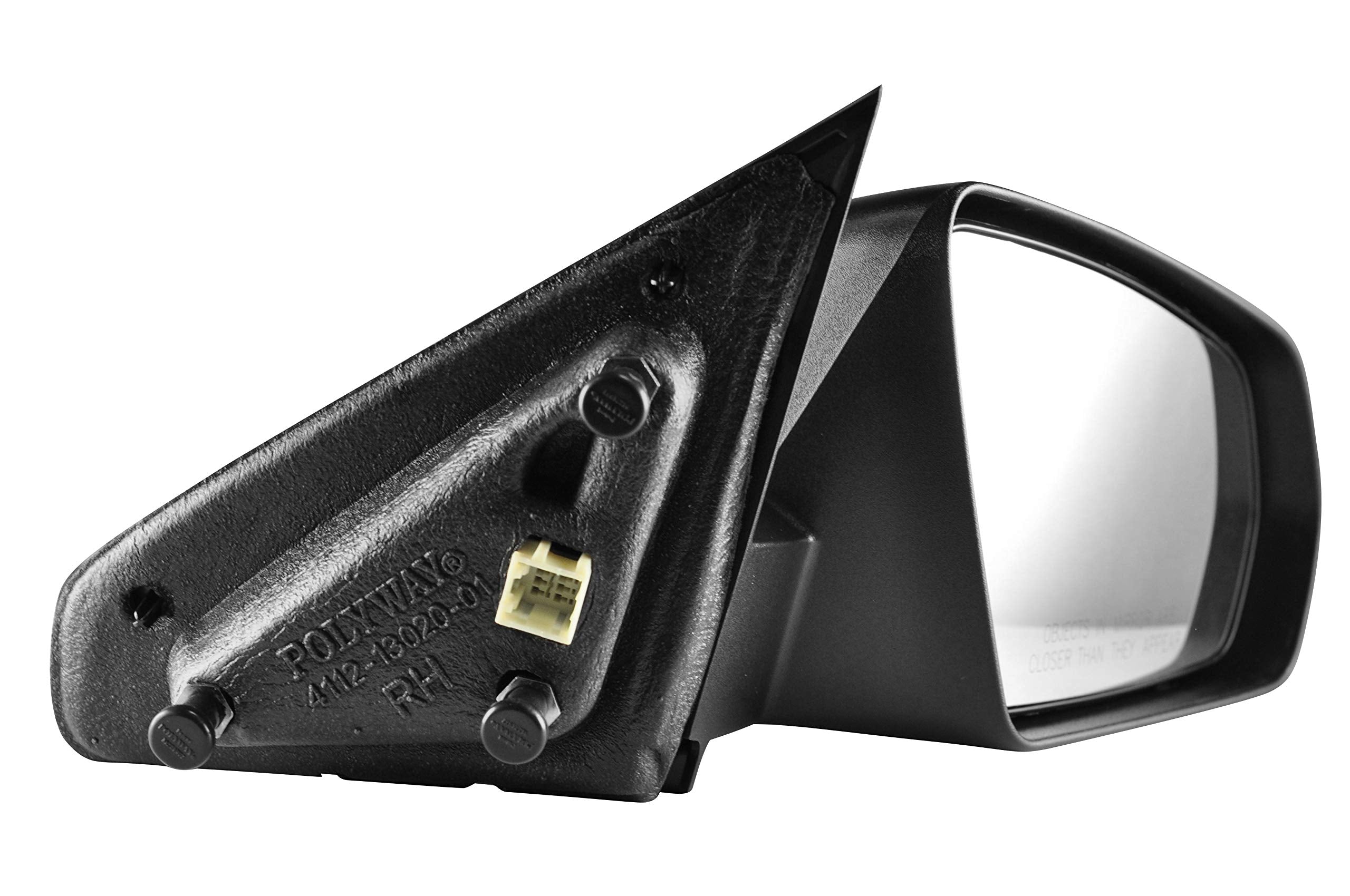 Dependable Direct Right Passenger Side Textured Power Operated Non-Folding Side View Mirror For 2008-2014 Dodge Avenger - Partsl