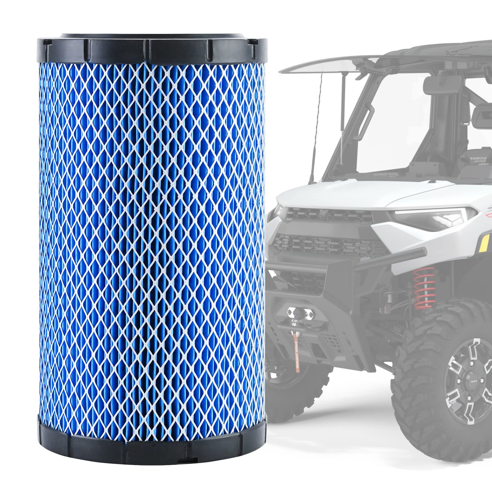 Quickwolf 7082265 Air Filter Compatible For Polaris Ranger 1000 Ranger Xp 1000 Ranger Crew Xp 1000 2018 2019 2020 2021 2022 2023, Replace Oem 7082265 2Pcs