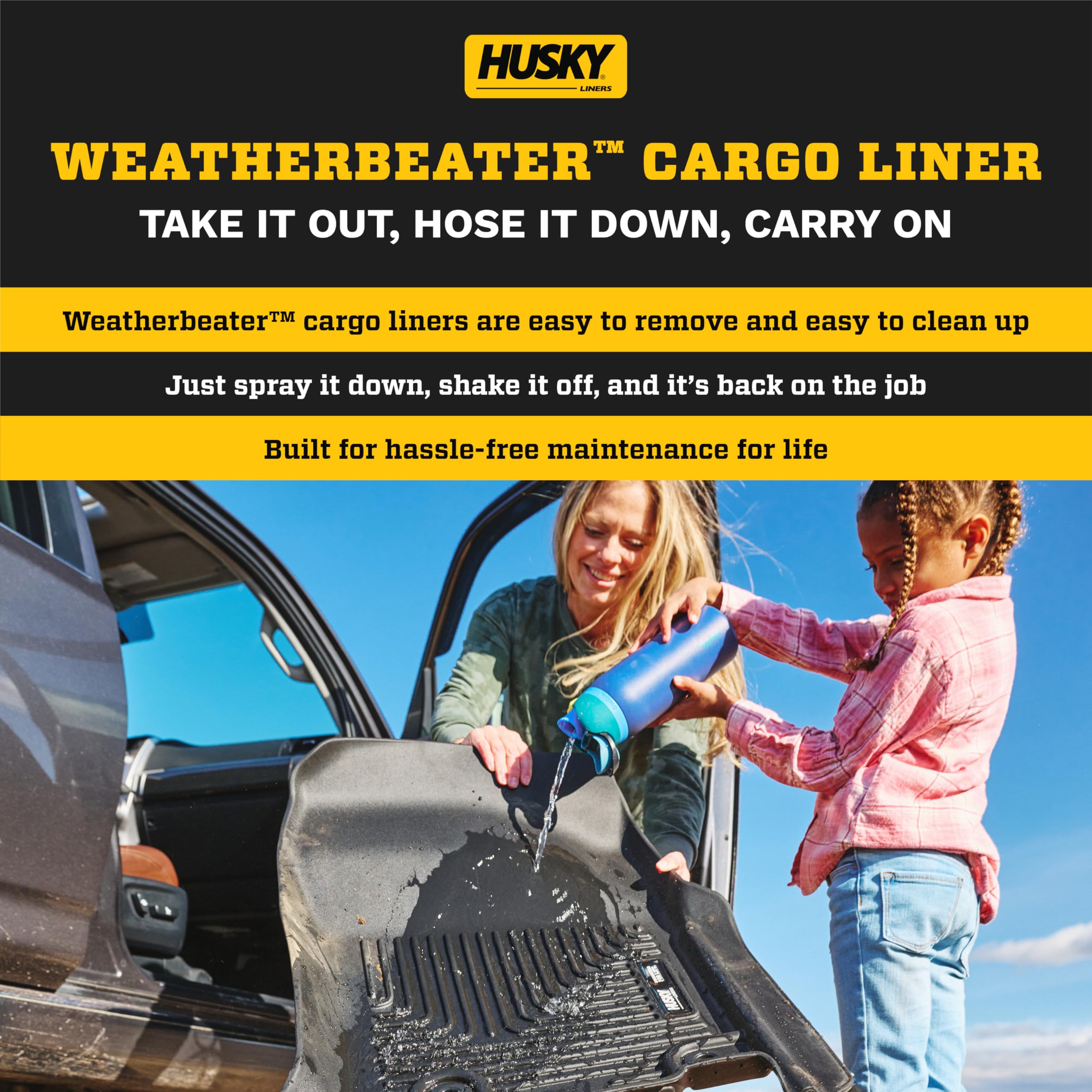 Husky Liners Weatherbeater Cargo Liner | Fits 2010-2022 Lexus Gx460 | Cargo, 1-Pc Black - 25781