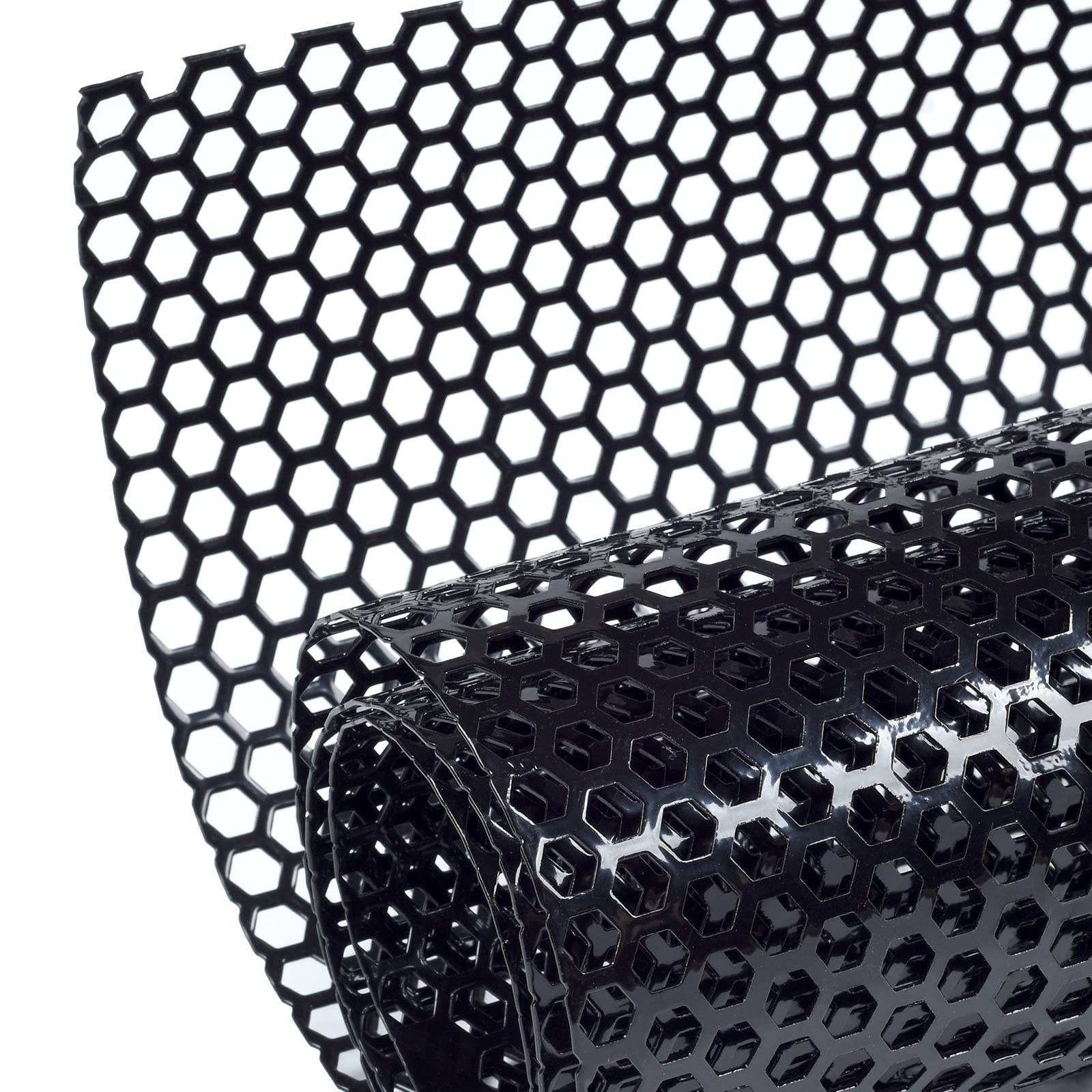 AggAuto Universal 40''x13'' Car Grill Mesh - Aluminum Alloy Automotive Grille Insert Bumper Honeycomb Hole 8mm Spacing 3mm, One 