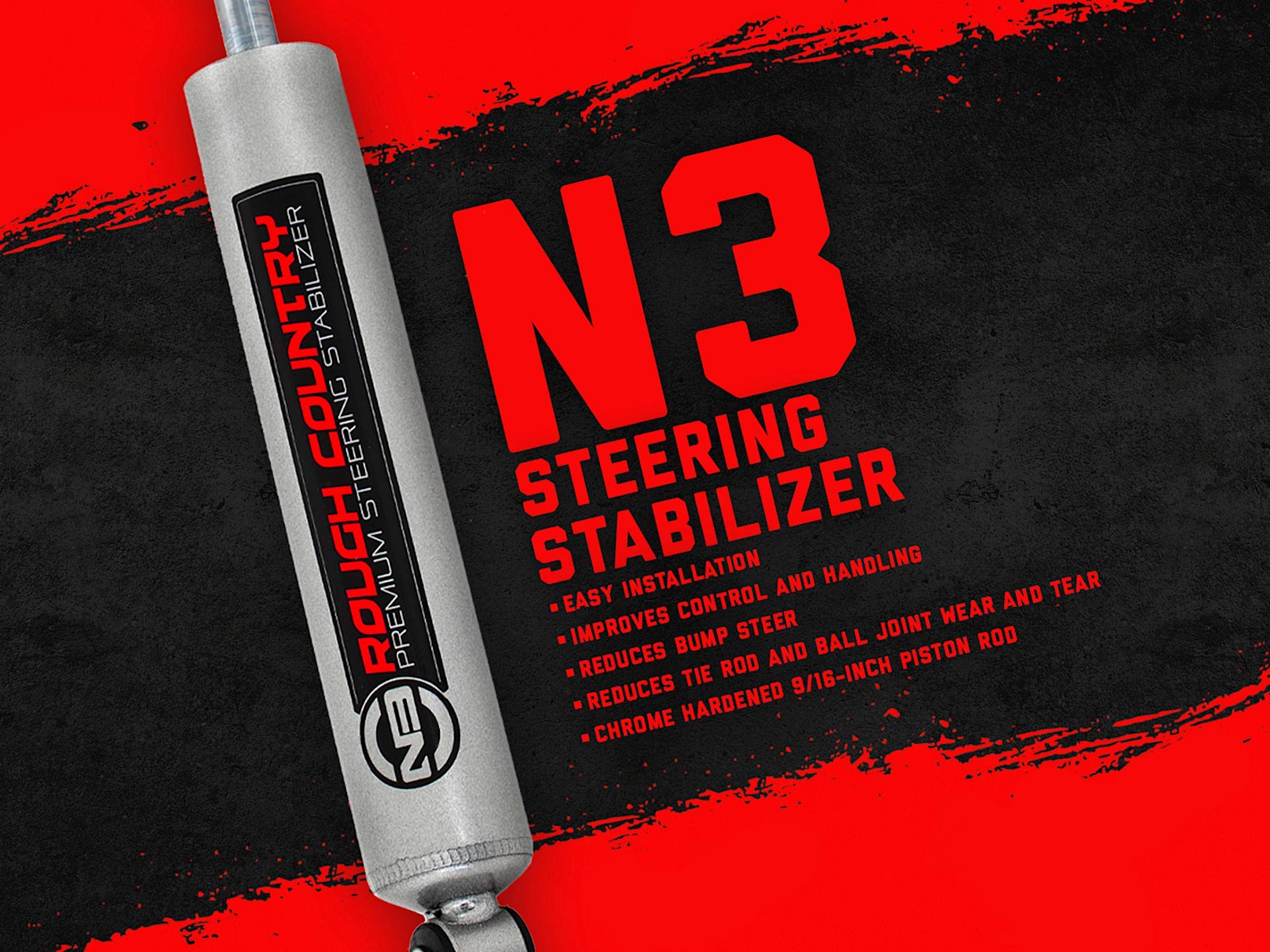 Rough Country N3 Steering Stabilizer For 73-87 Chevy/Gmc C/K10 | C/K15-8732530