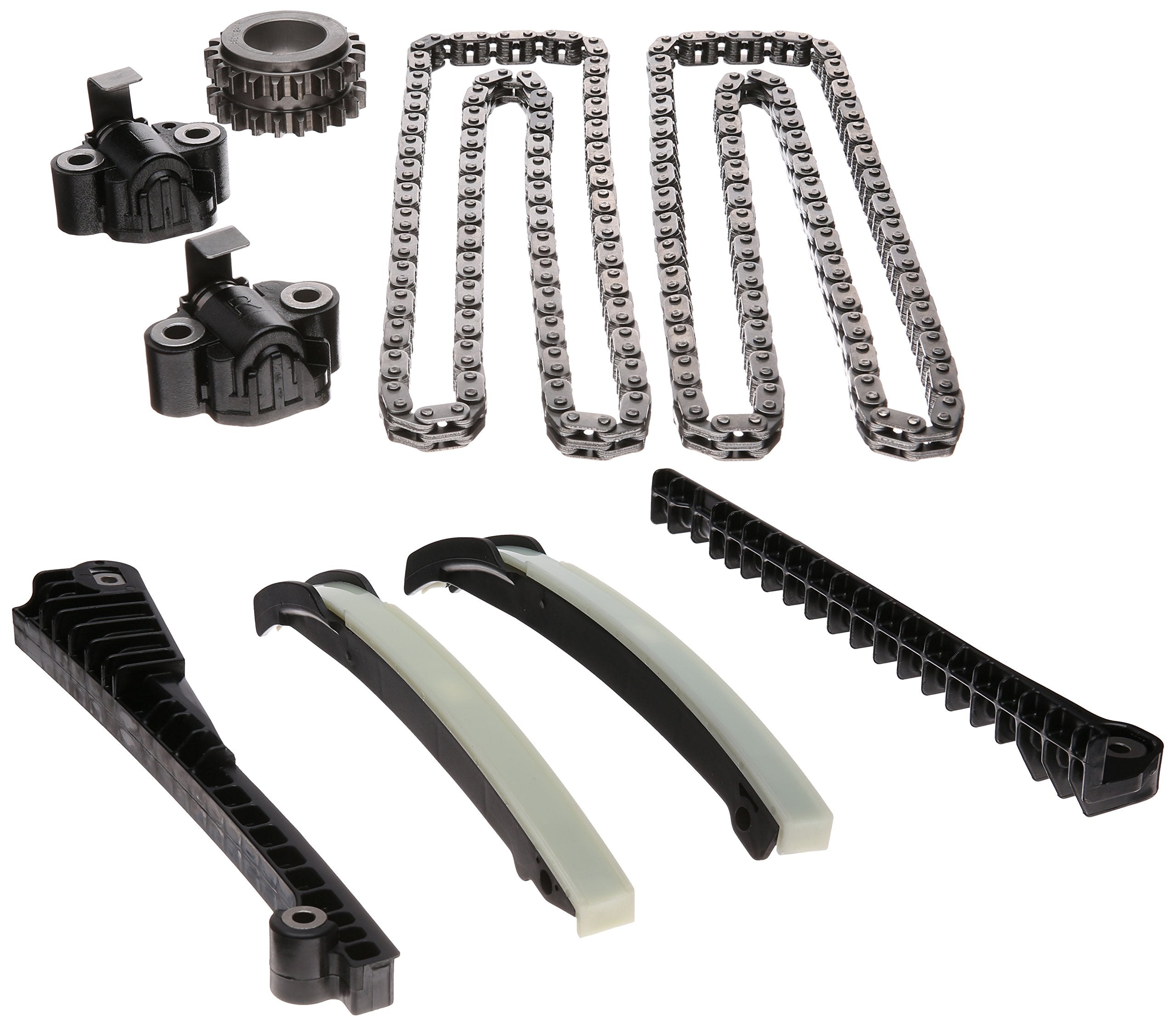 Cloyes Timing Chain Set, Single Non Roller, Guides/Tensioners/Crankshaft Gear Included