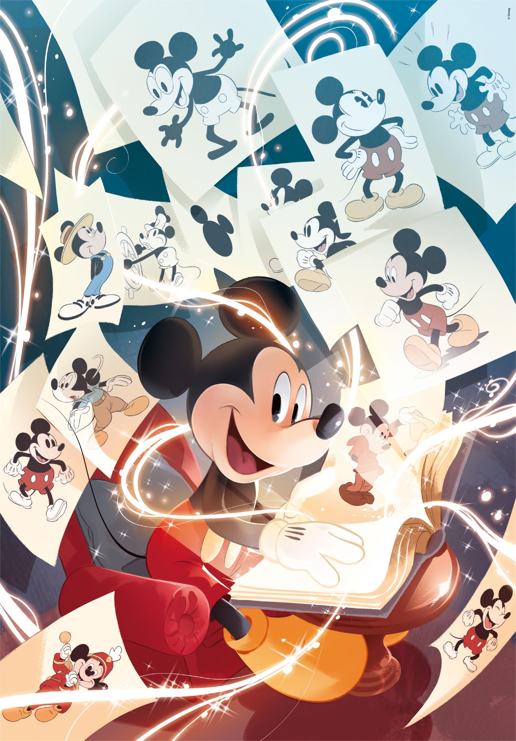 Clementoni Collection-Disney Mickey Mouse Celebration-1000 Pieces-Puzzle, Vertical, Fun For Adults, Made In Italy, Multicoloured