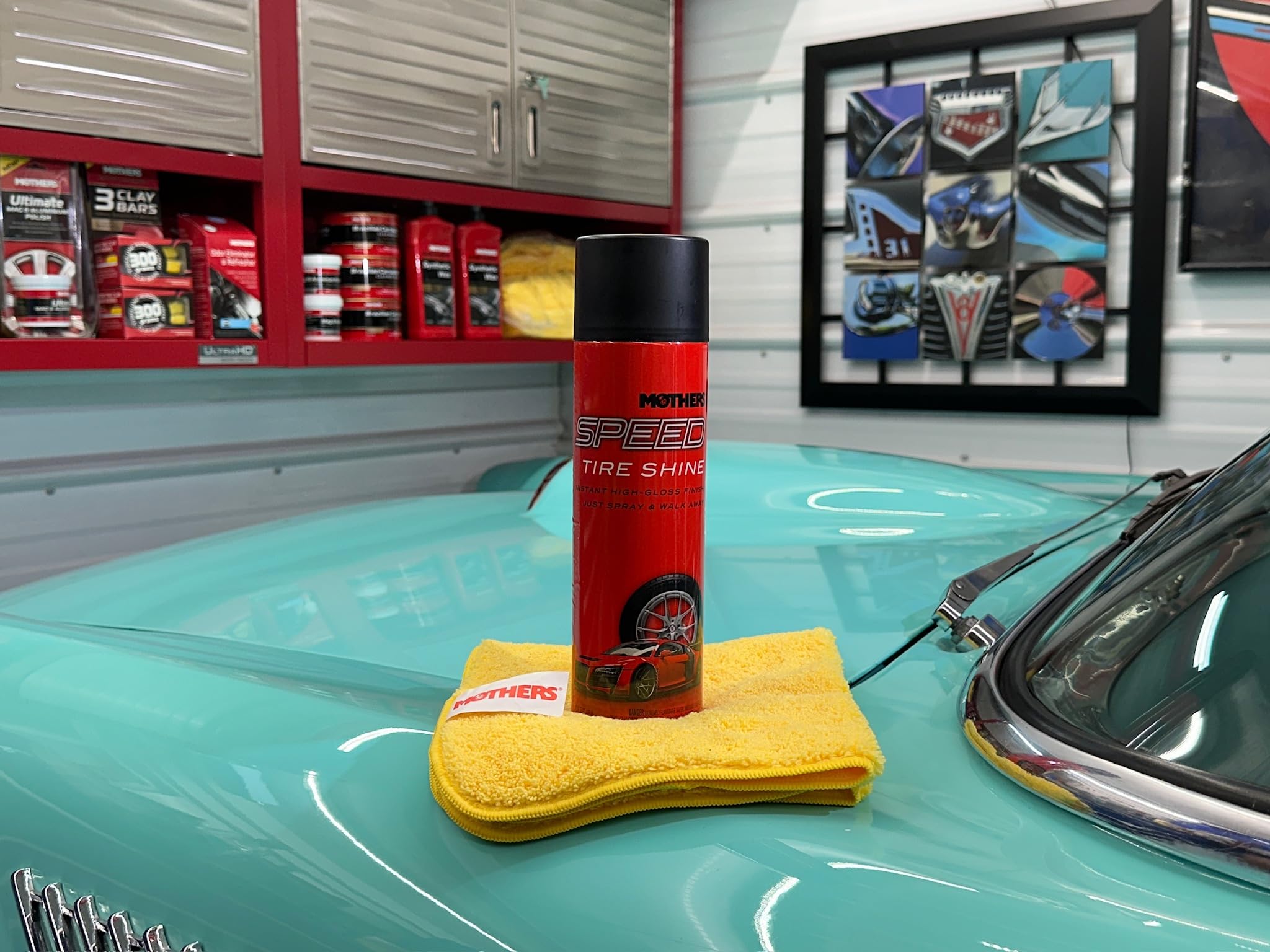 Mothers 16915 Speed Tire Shine, 15 Oz.