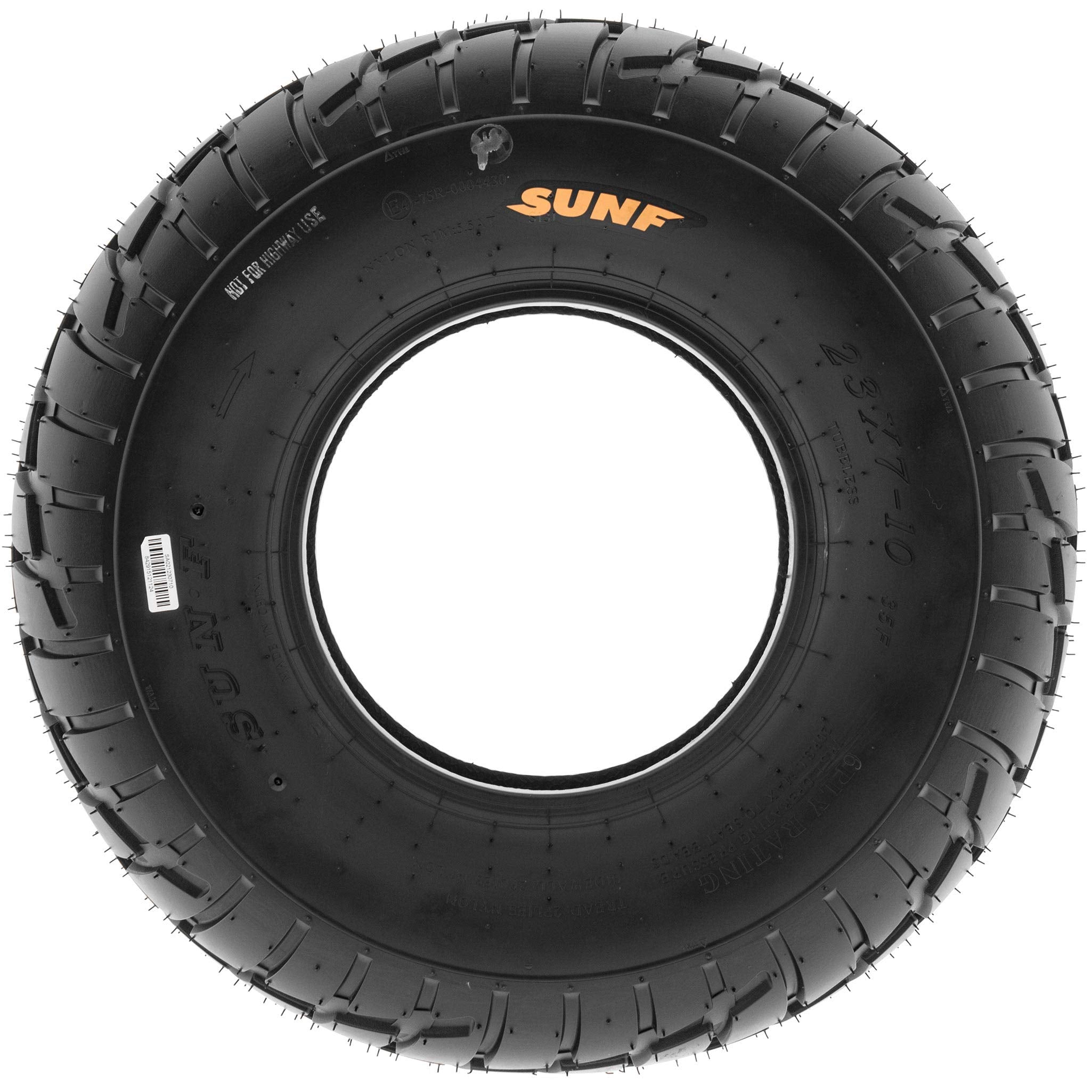 Pair of 2 SunF A021 TT Sport ATV UTV Dirt & Flat Track Tires 20x7-8, 6 PR, Tubeless