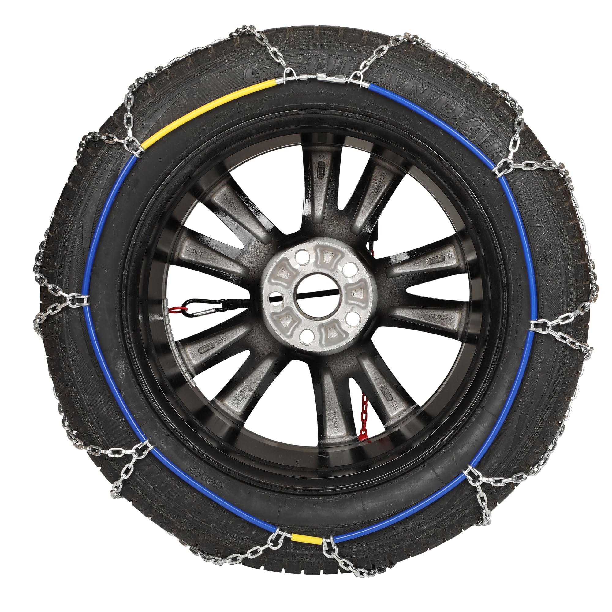 2 Packs Tire Chains Car Anti Slip Snow Chains For Suv/Truck/Car In Snow, Sand, Mud And Ice (Kn140)
