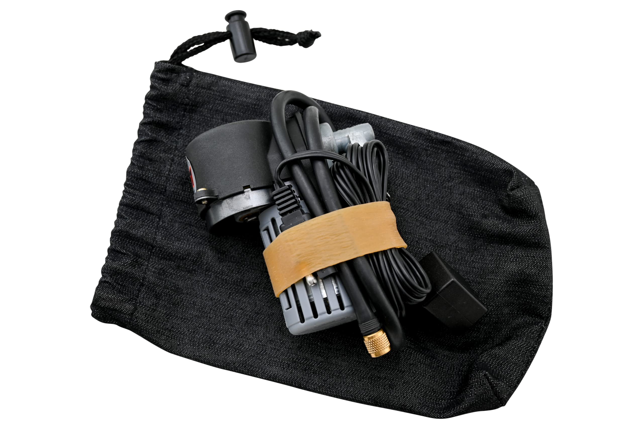 V1 Motor Portable Mini Air Compressor for Motorcycle/ATV - Compact, Black, Model V1MAC2