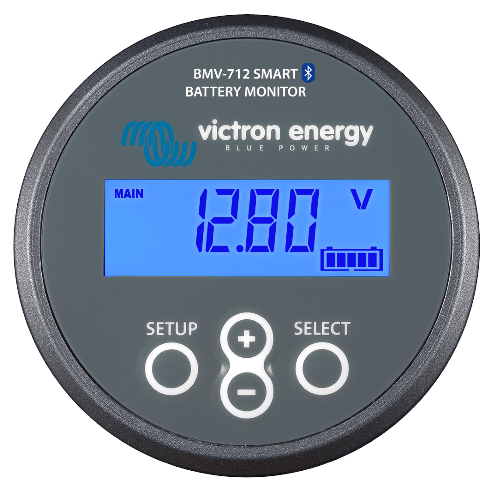 Victron Energy BMV712 Smart Battery Monitor with Shunt  6.570 VDC  Display, Bluetooth and Detailed inApp Insights Grey