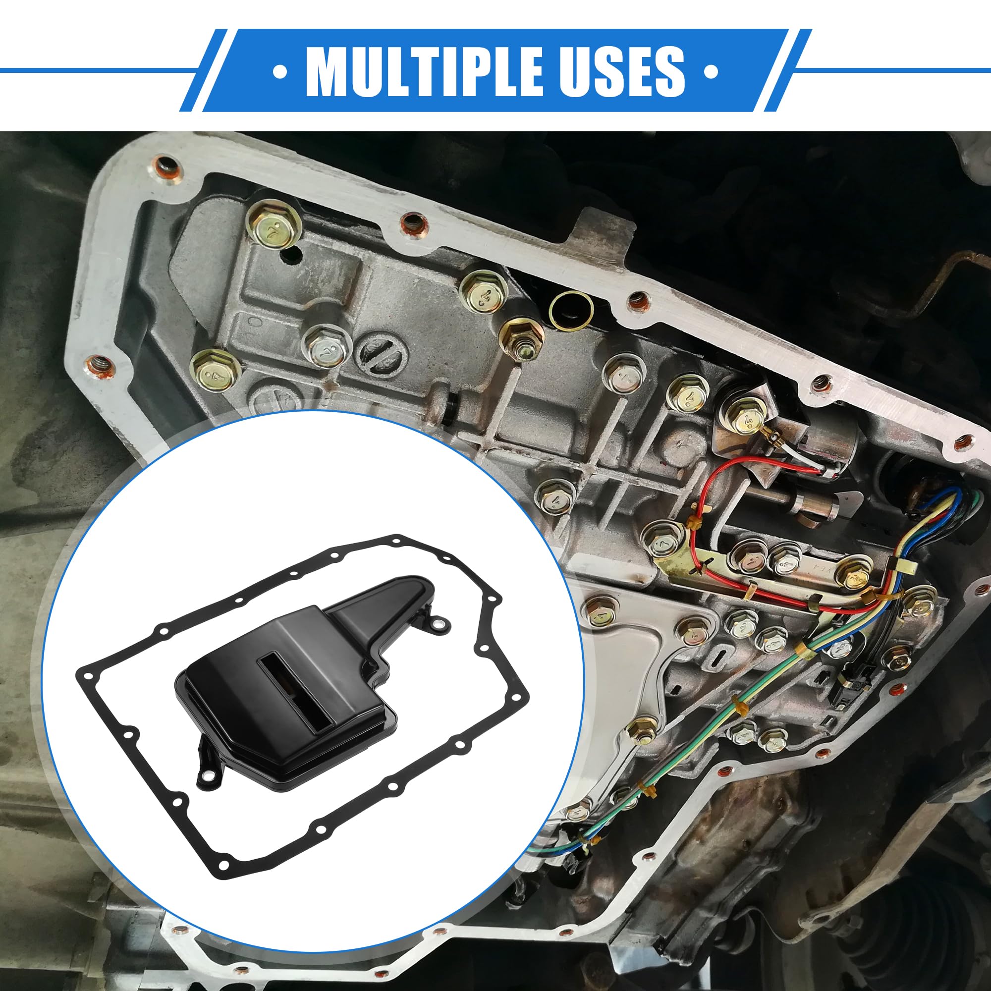 VekAuto Automatic Transmission Filter Kit for Mazda 3 & 6, Durable Plastic, Black, 9.84"x4.92"x1.97"