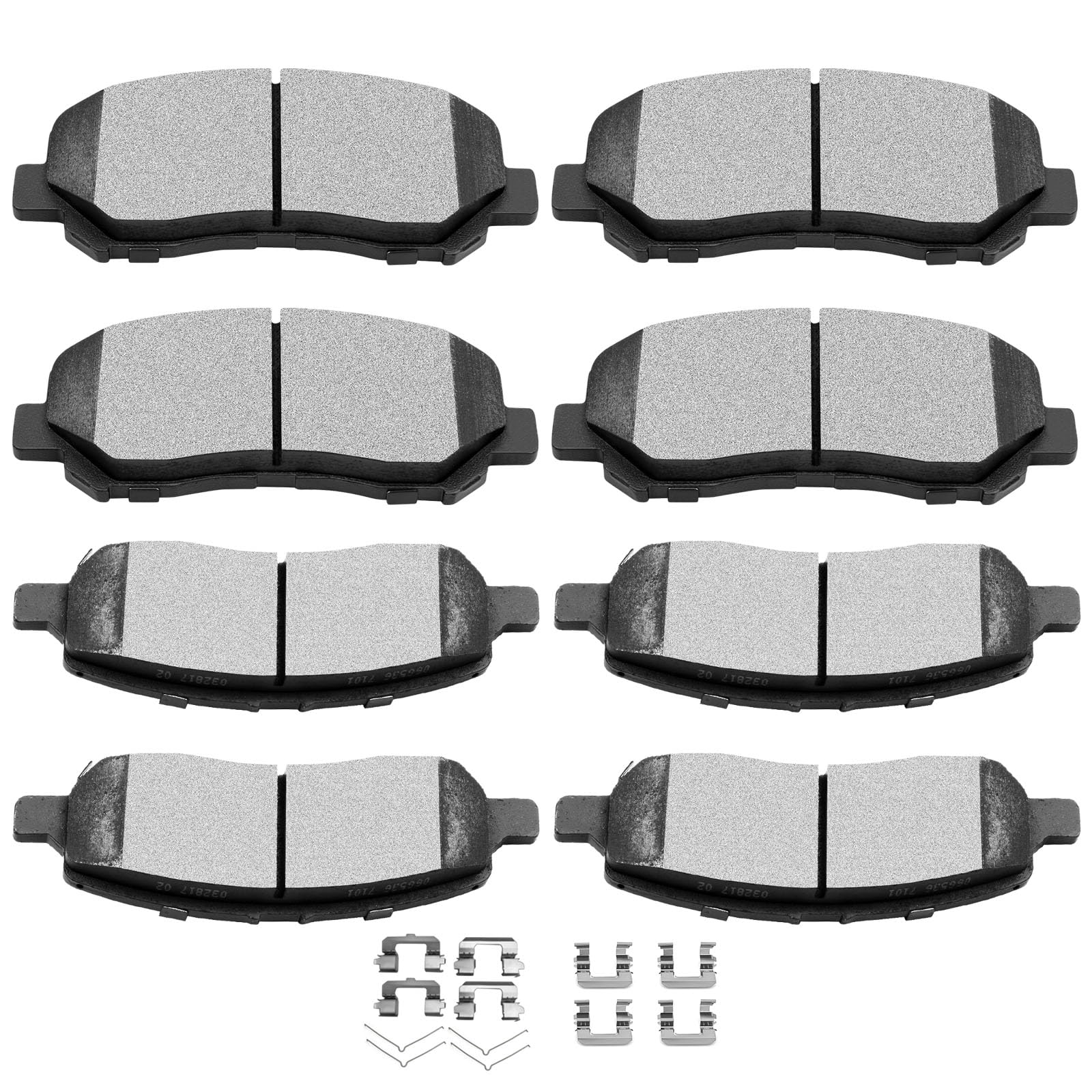 Scitoo D1647 D1623 Front Rear Ceramic Brake Pads Sets Fit For Dodge Dart 2013 2014 2015 2016