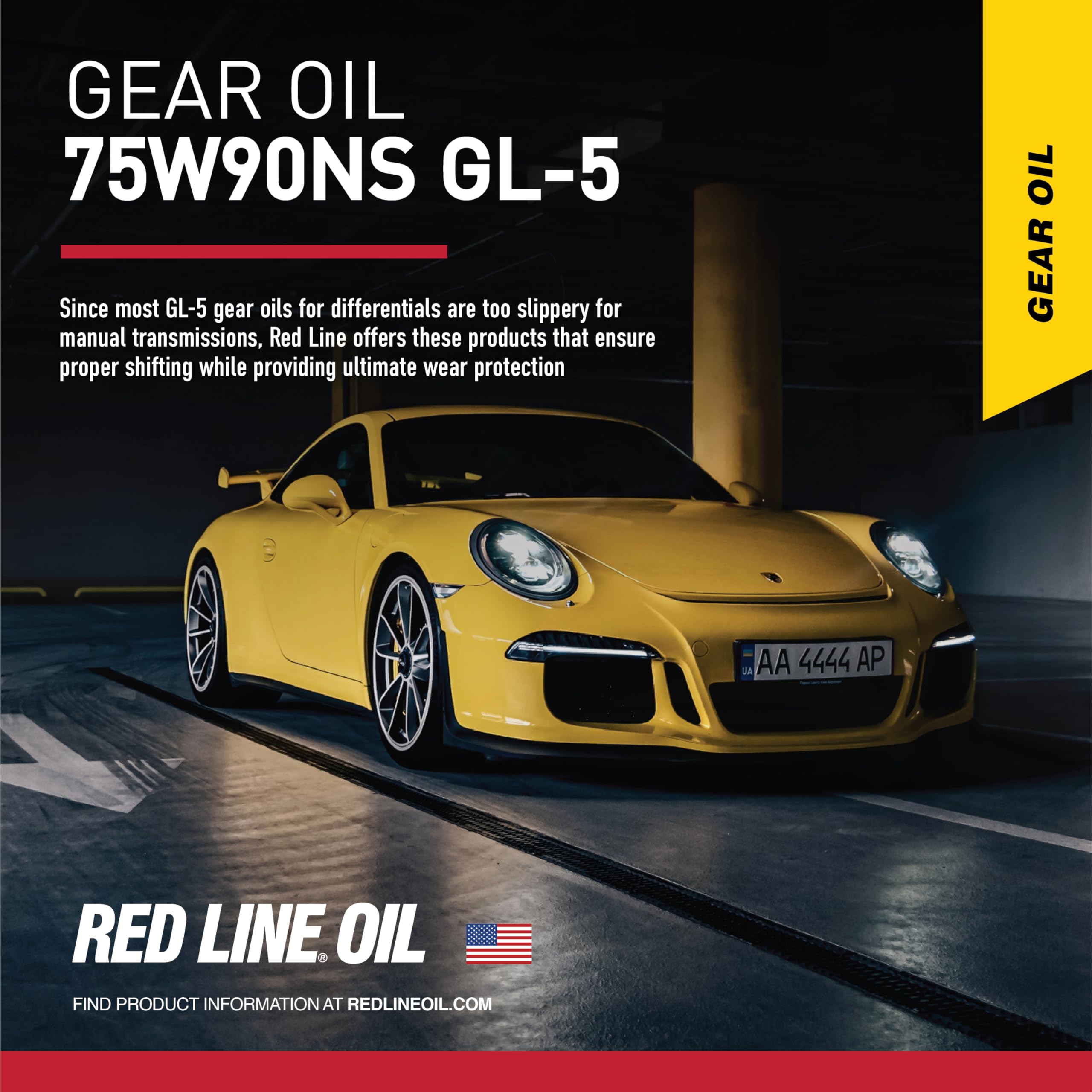 Red Line 58304 75W90 Non-Slip Synthetic Gear Oil - 1 Quart (12 Pack)