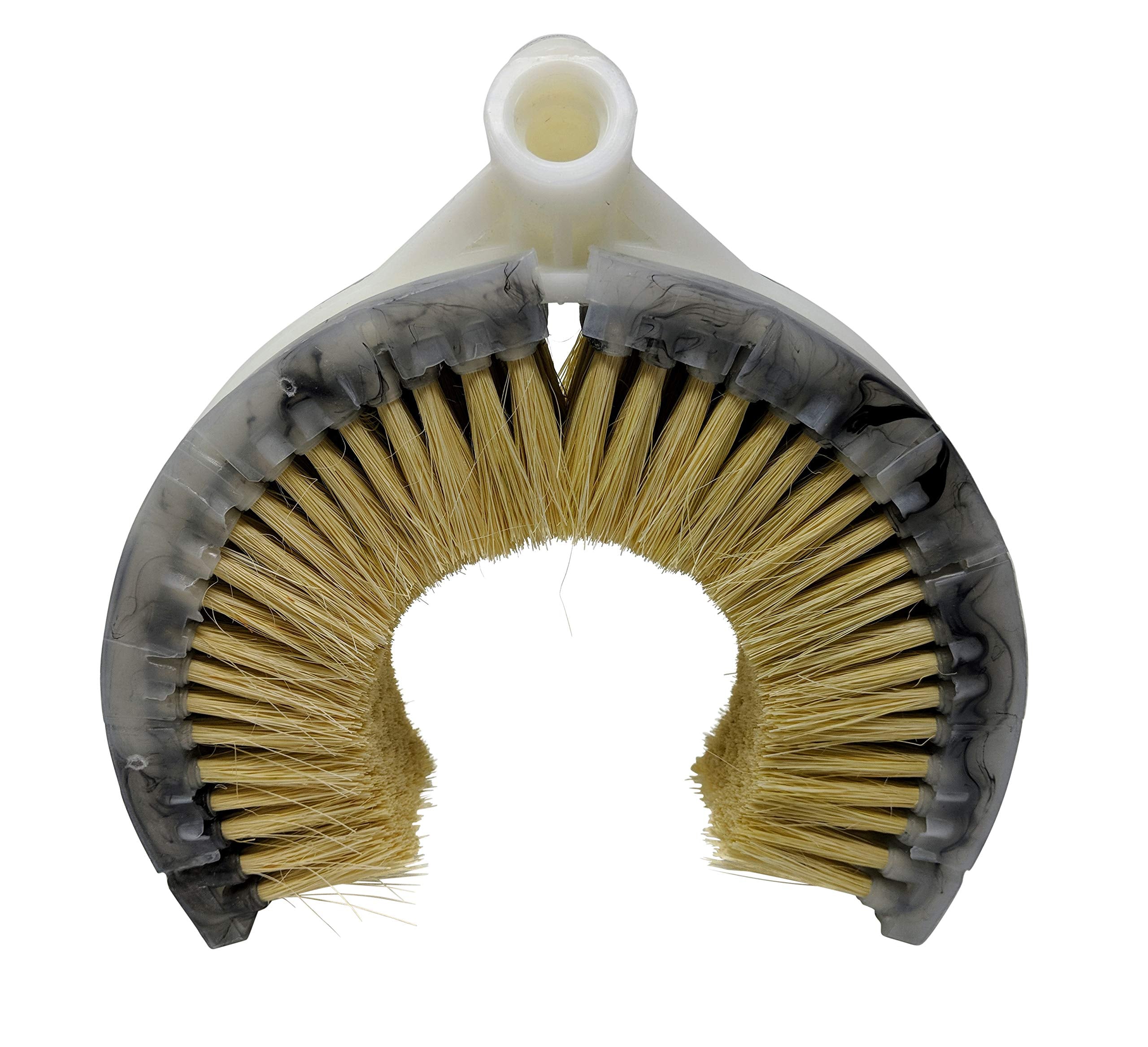 Teravan Wash Brush for Truck Exhaust Stack Pipes, 4"-6" Diameter, Natural Tampico Fiber, Model 201-Stack