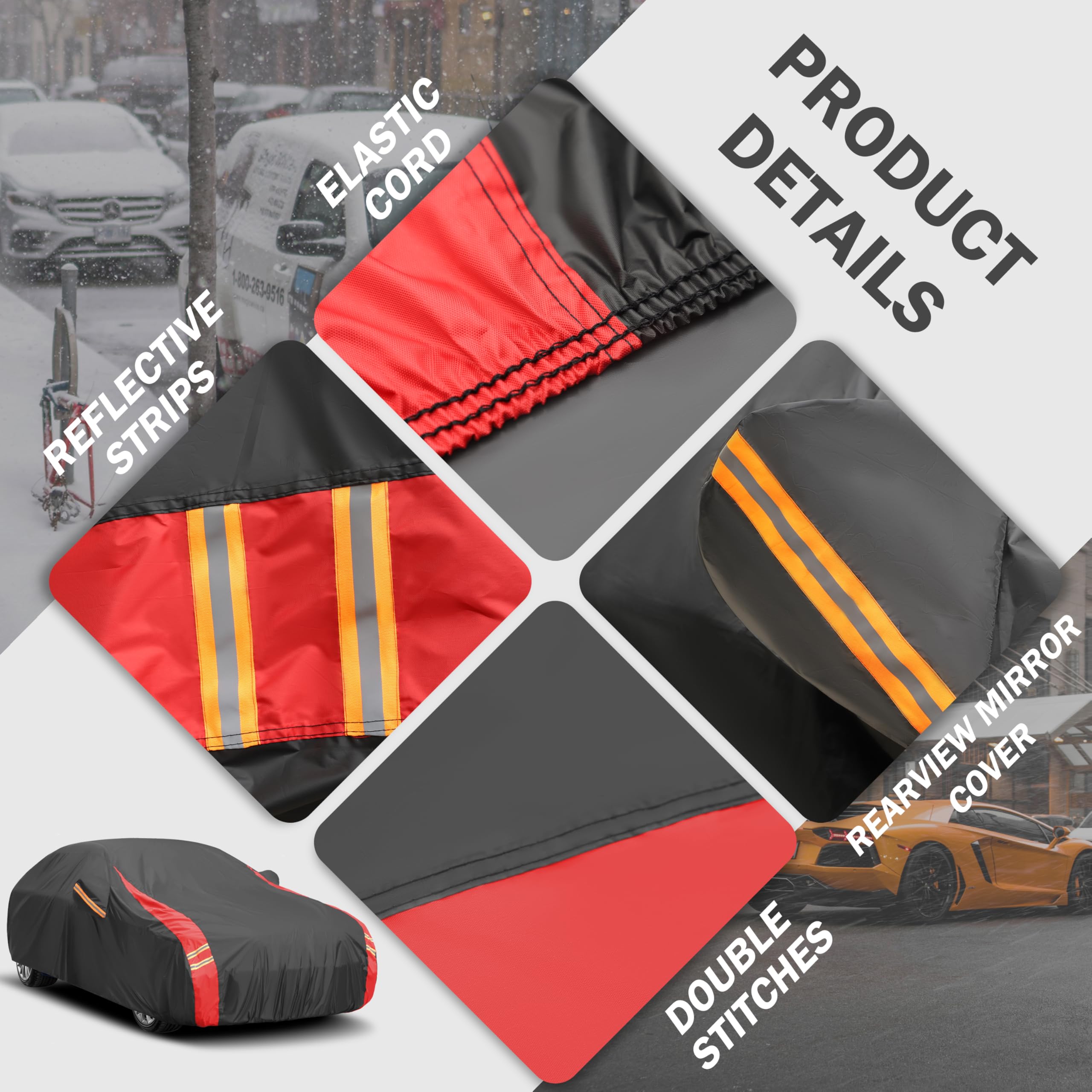 MBLCOOVERS Car Cover Outdoor Automobiles Waterproof All Weater Truck Cover for Nissan Frontier, Ford F100 Ranger, Chevy C10 S10