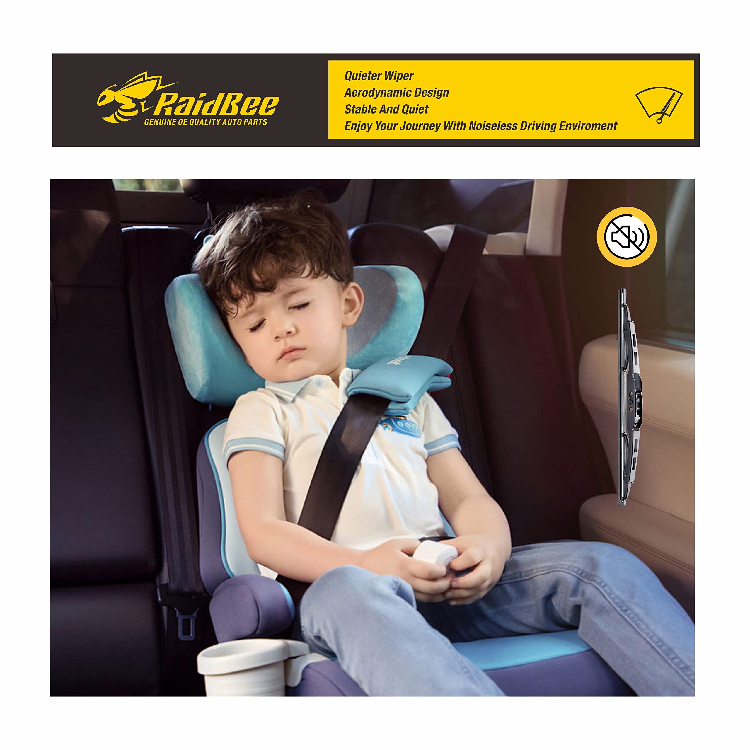 Raidbee Rear Wiper Blade 10 Inch, For Ford Escape Focus 2007-2001,For Honda Cr-V 2006-2002,For Jeep Compass Patriot Rear Windshi