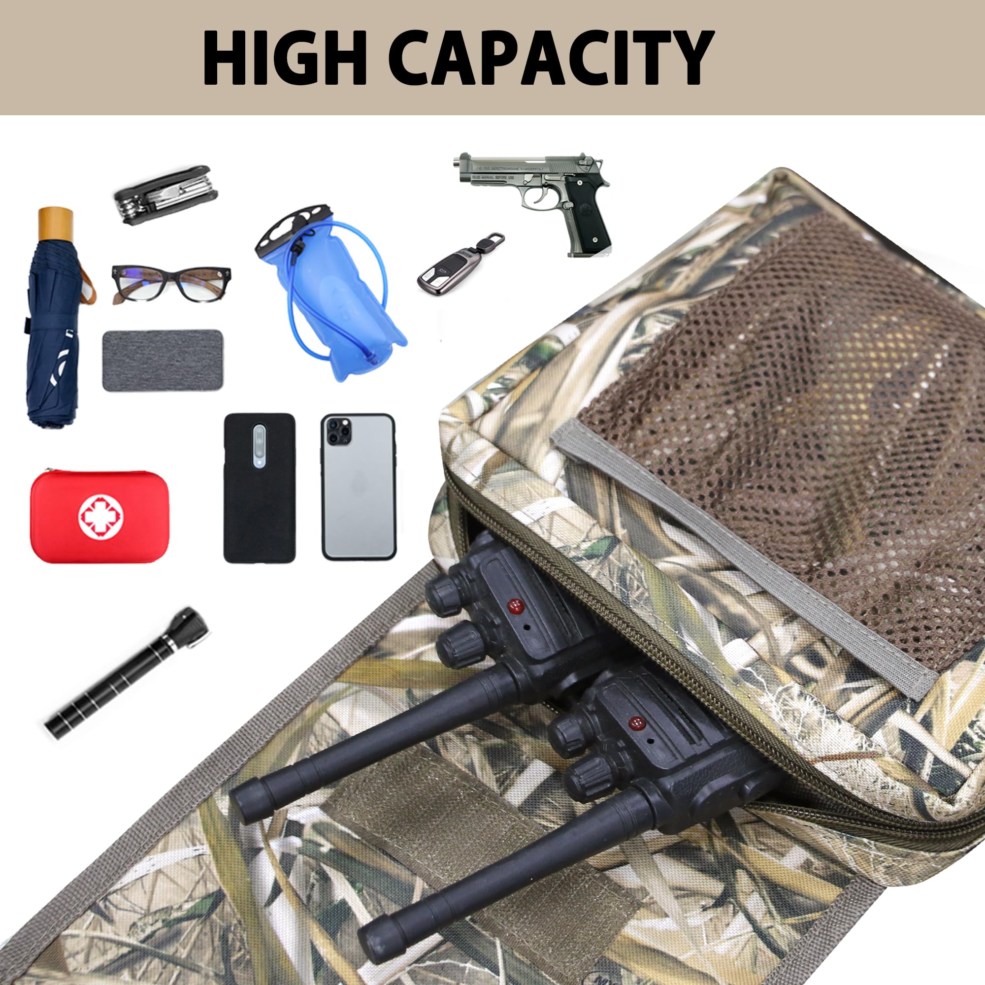 MYDAYS ATV Saddle Bag, Cargo Tank Storage Luggage, Polyester, Camo2, Model MWX052-Camo2