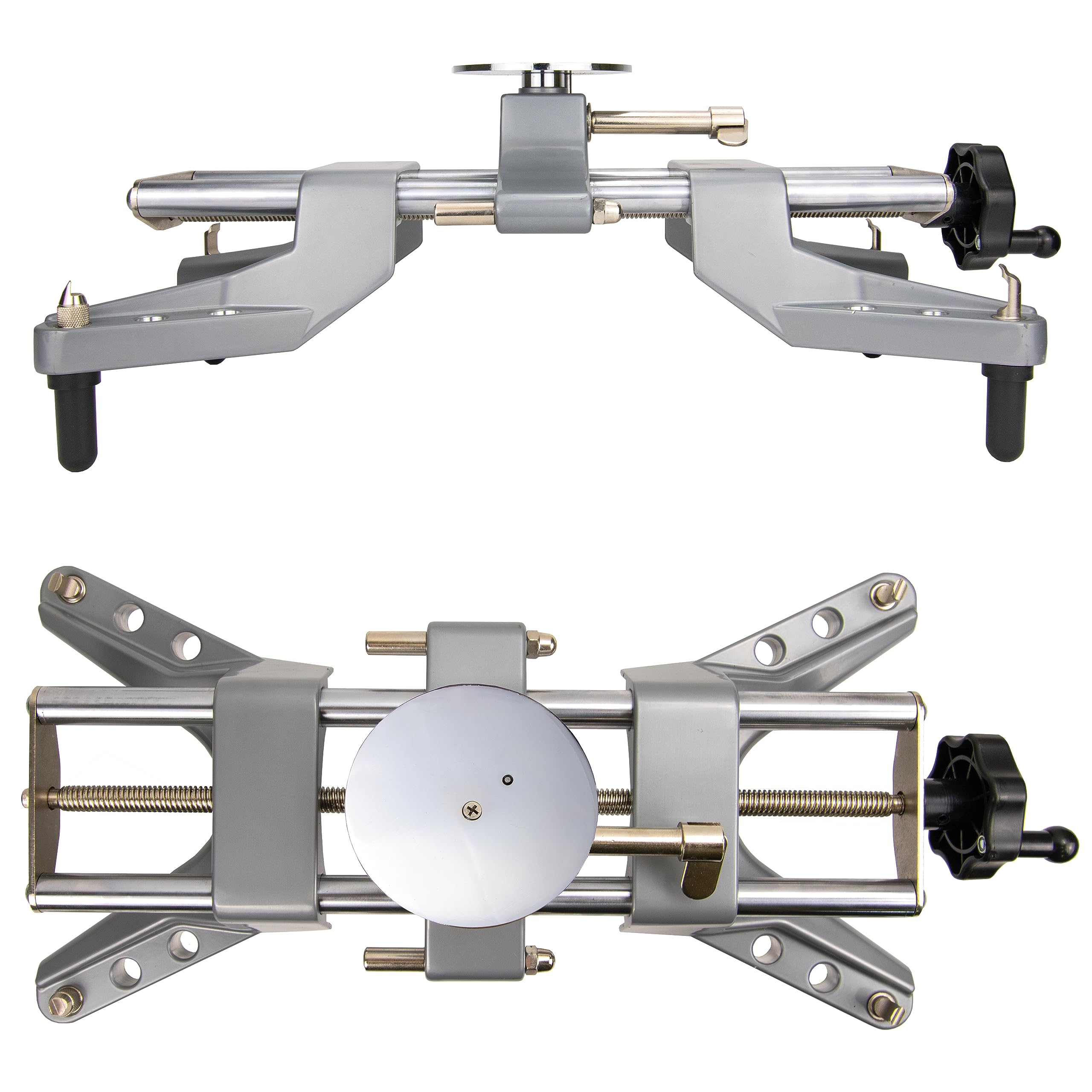 Zackman Scientific AutoSolo 3D DSP Wheel Alignment Tool - Magnetic Adapter, Fits 11-25-Inch Rims, Stainless Steel Wheel Clamp