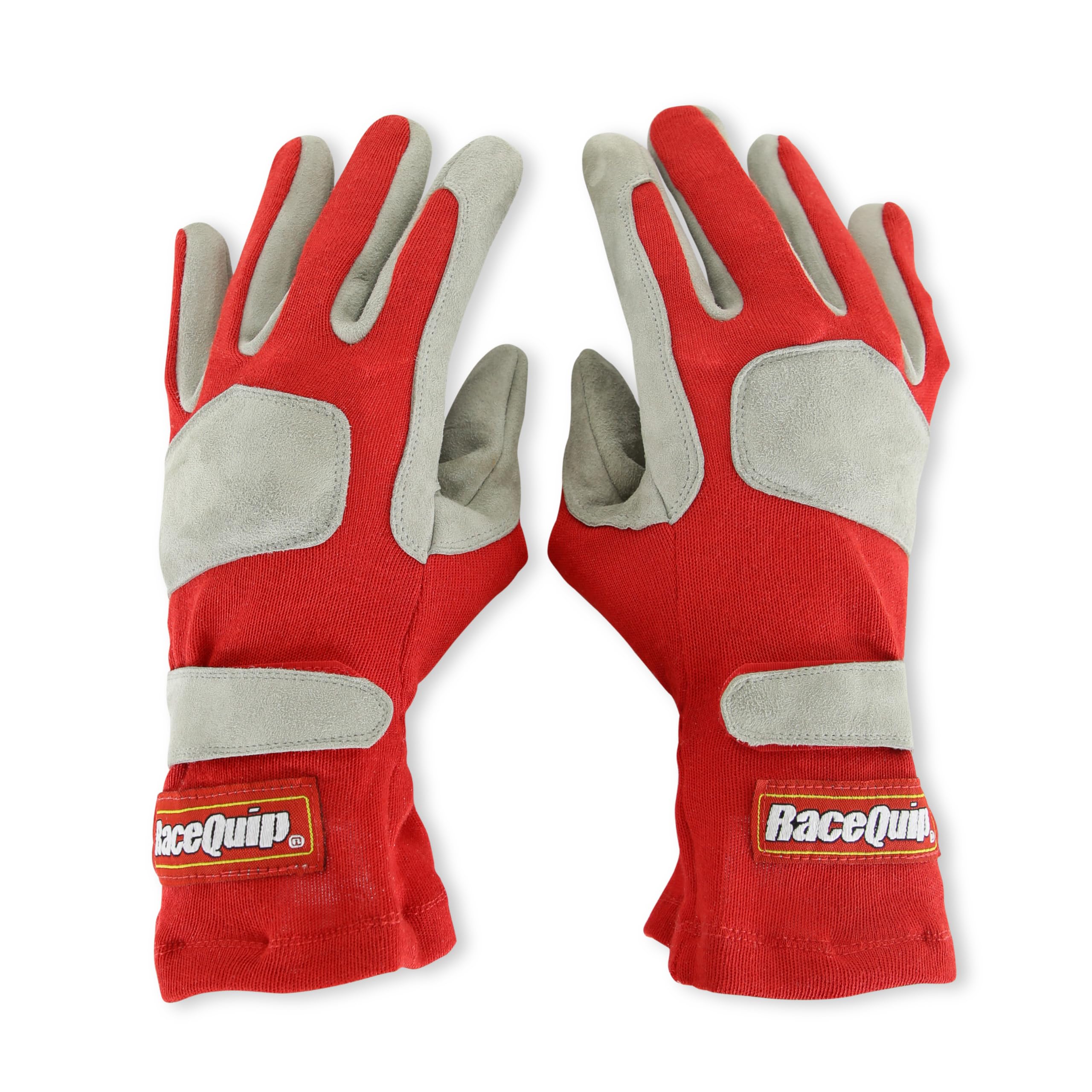 RaceQuip 351012RQP 351 Series Driving Gloves - SFI 3.3/1 - Red/Gray - Small
