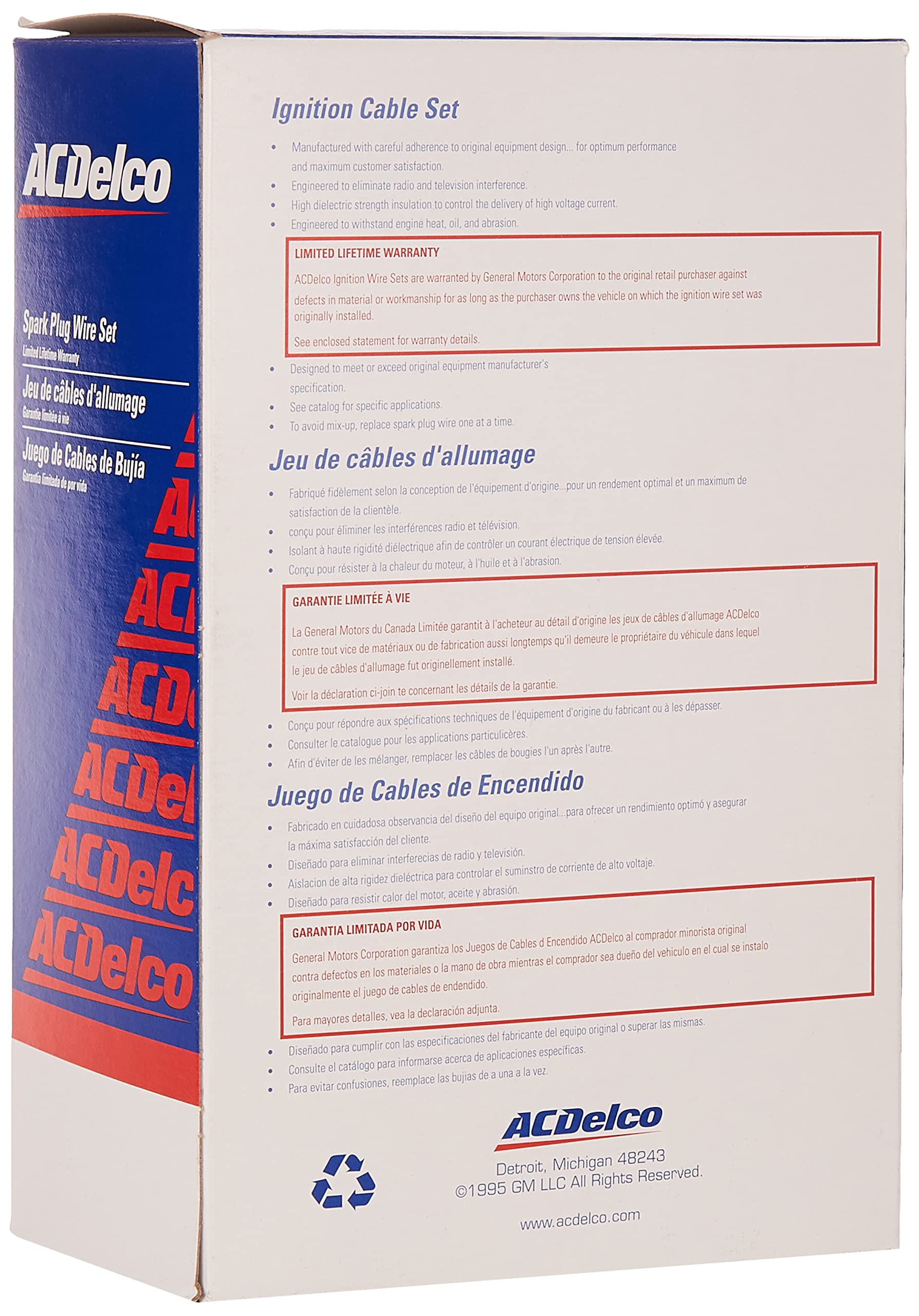 ACDelco Professional 16-806G Spark Plug Wire Set