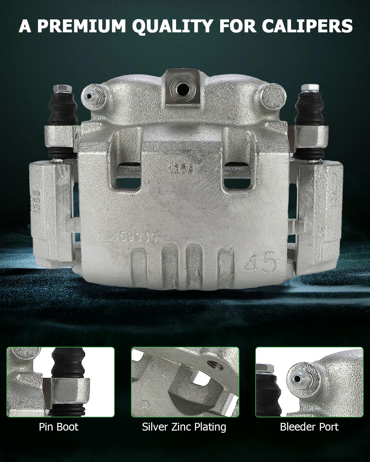 Scitoo Rear Left Brake Caliper With Bracket 18B4895 Compatible For Dodge Ram 1500 2006-2008 For Dodge Ram 2500 2003-2008 For Dod