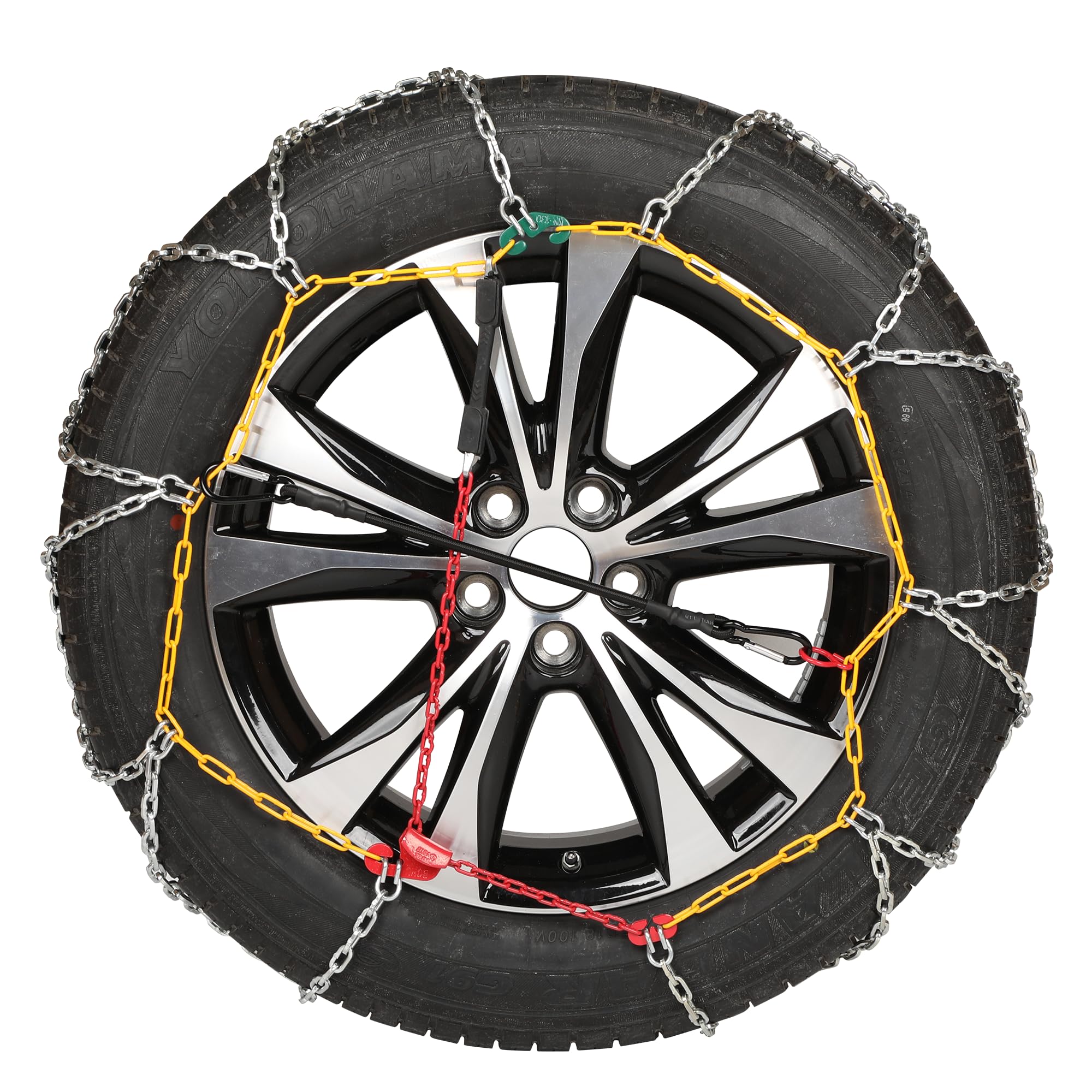 2 Packs Tire Chains Car Anti Slip Snow Chains For Suv/Truck/Car In Snow, Sand, Mud And Ice (Kn110)