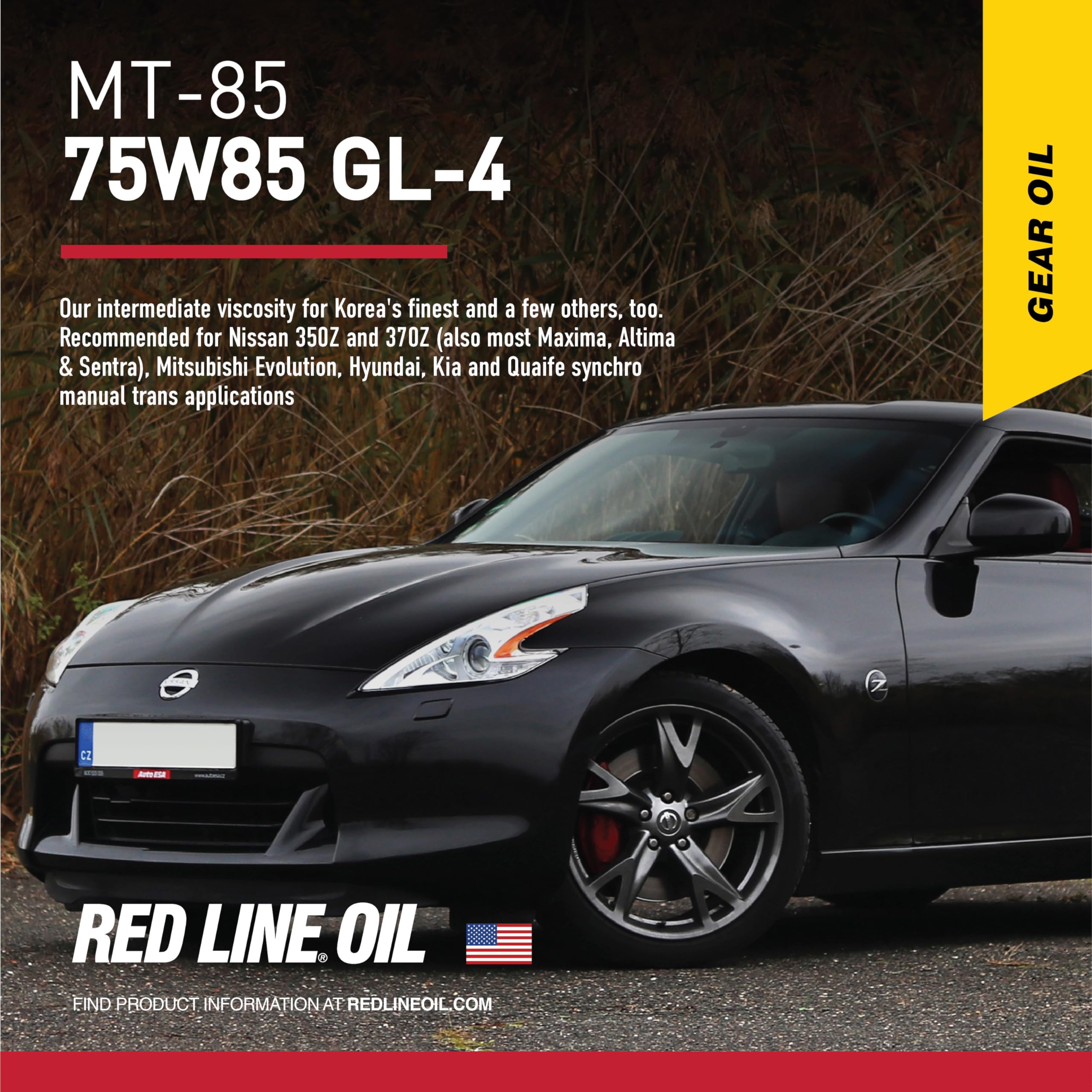 Red Line 50504 Mt-85 Manual Transmission 75W85 Gl-4 Gear Oil - 1 Quart (4 Pack)