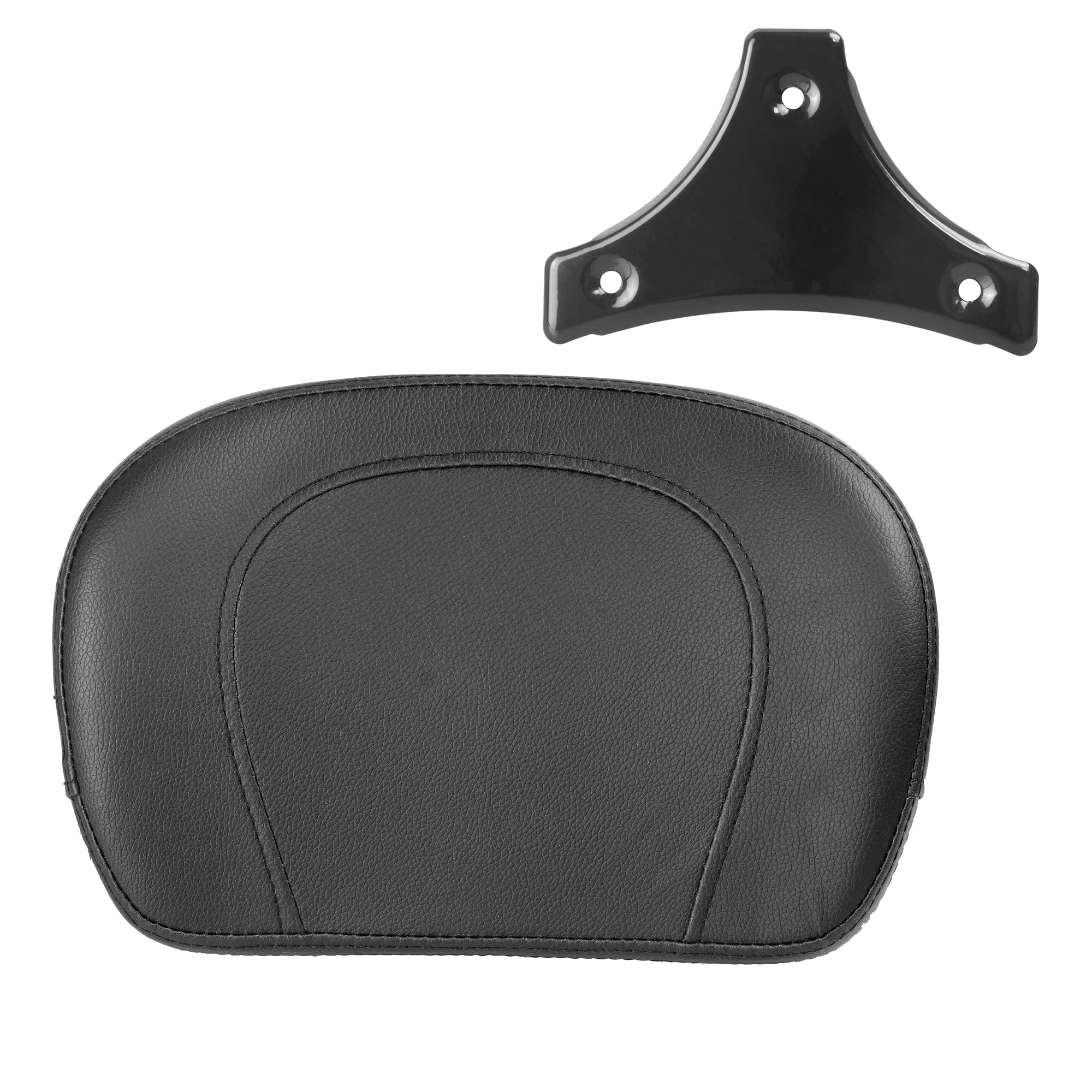 SWESGI Black Sissy Bar Passenger Backrest Pad fits for Harley Davidson HD Touring Model 1997-2022(P/N 52300324, 52627-09, 54247-