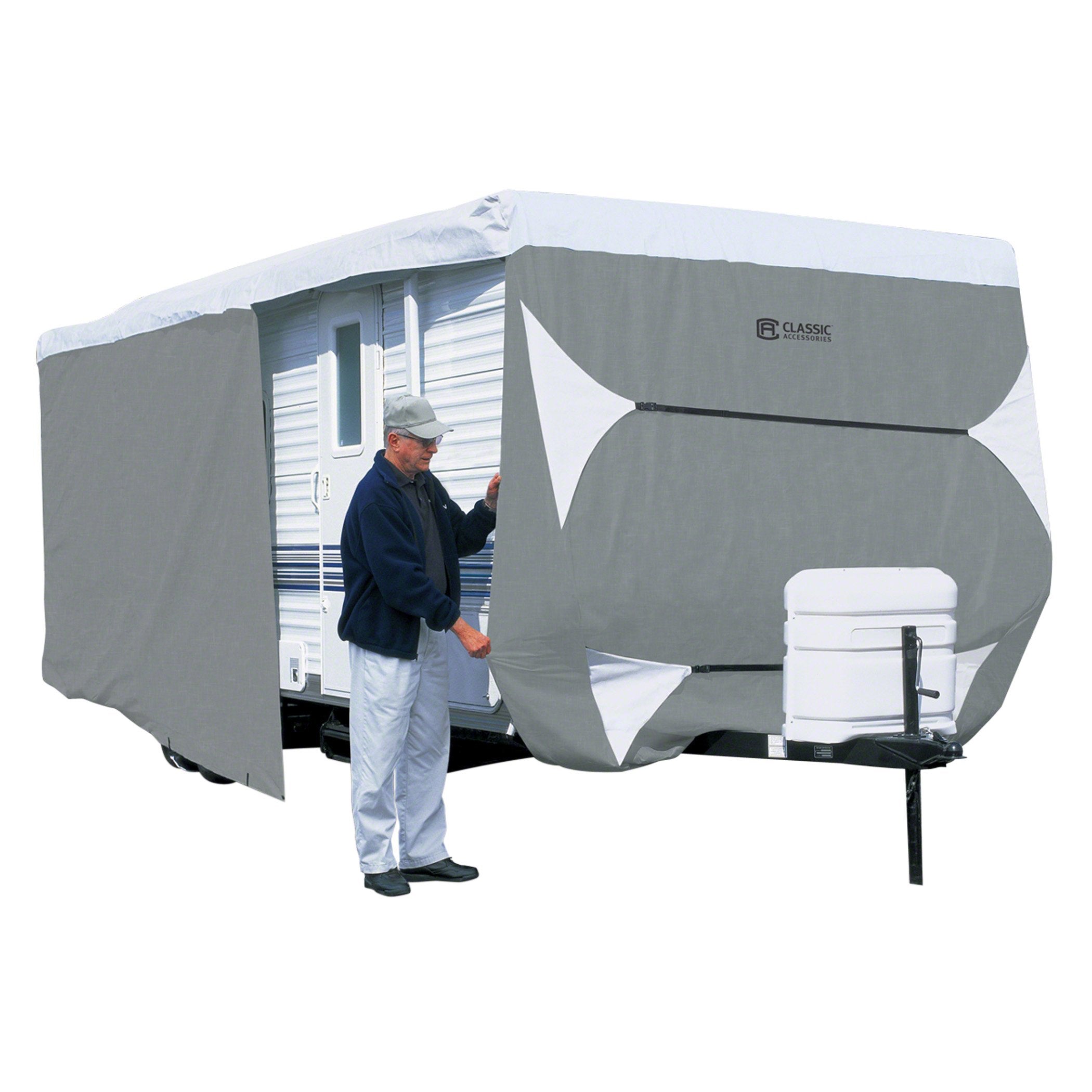 Classic Accessories Over Drive PolyPRO3 Deluxe Travel Trailer/Toy Hauler Cover, Fits 1820 RVs, RV Cover, Camper Cover, Travel