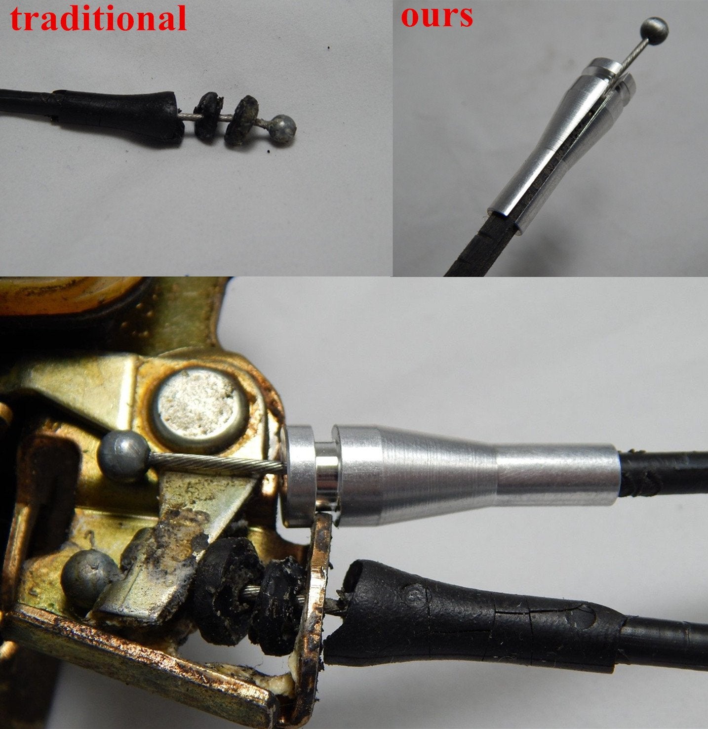 Car Door OEM Cable Fix Part for F-series, E-series, Ranger, Expedition, Excursion, Navigator - Vehicle Door Latch Lock Cable Rep