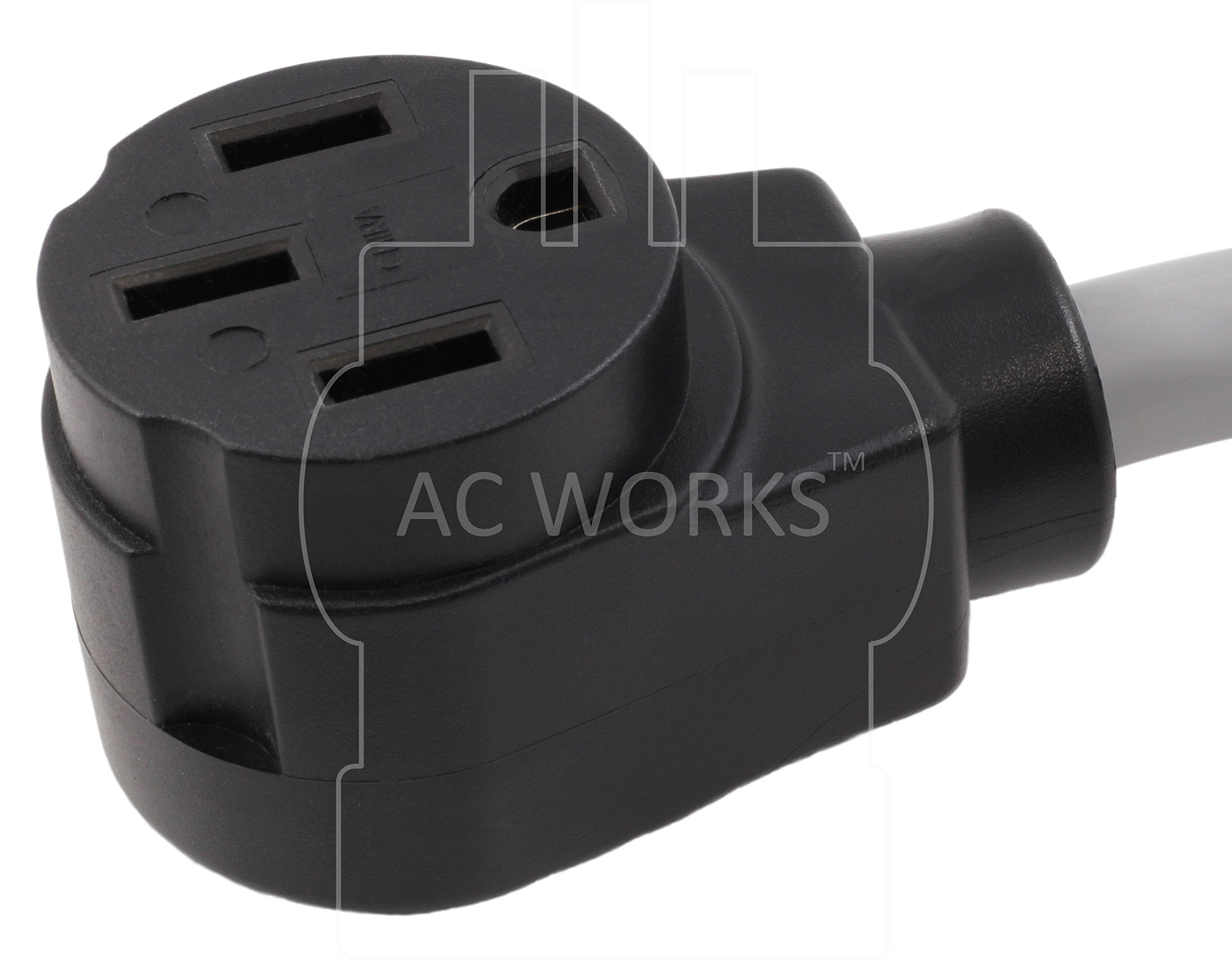 AC WORKS Electric Vehicle Charging Adapter for Tesla, 30A 250V, Model EV630MS-018, Grey