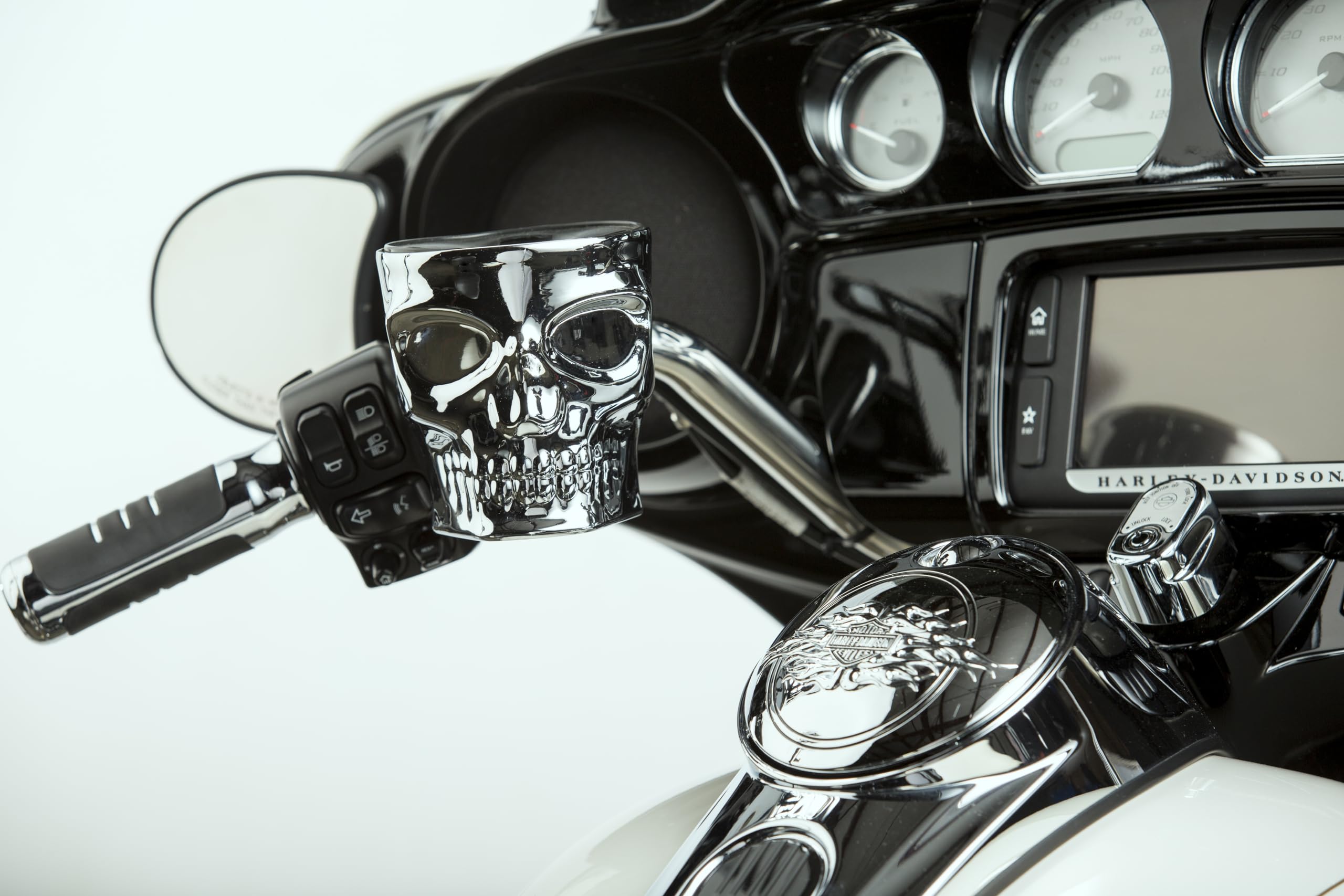 Kruzer Kaddy Skull Mount 1025 - Medium Chrome Silver, 1 Pack