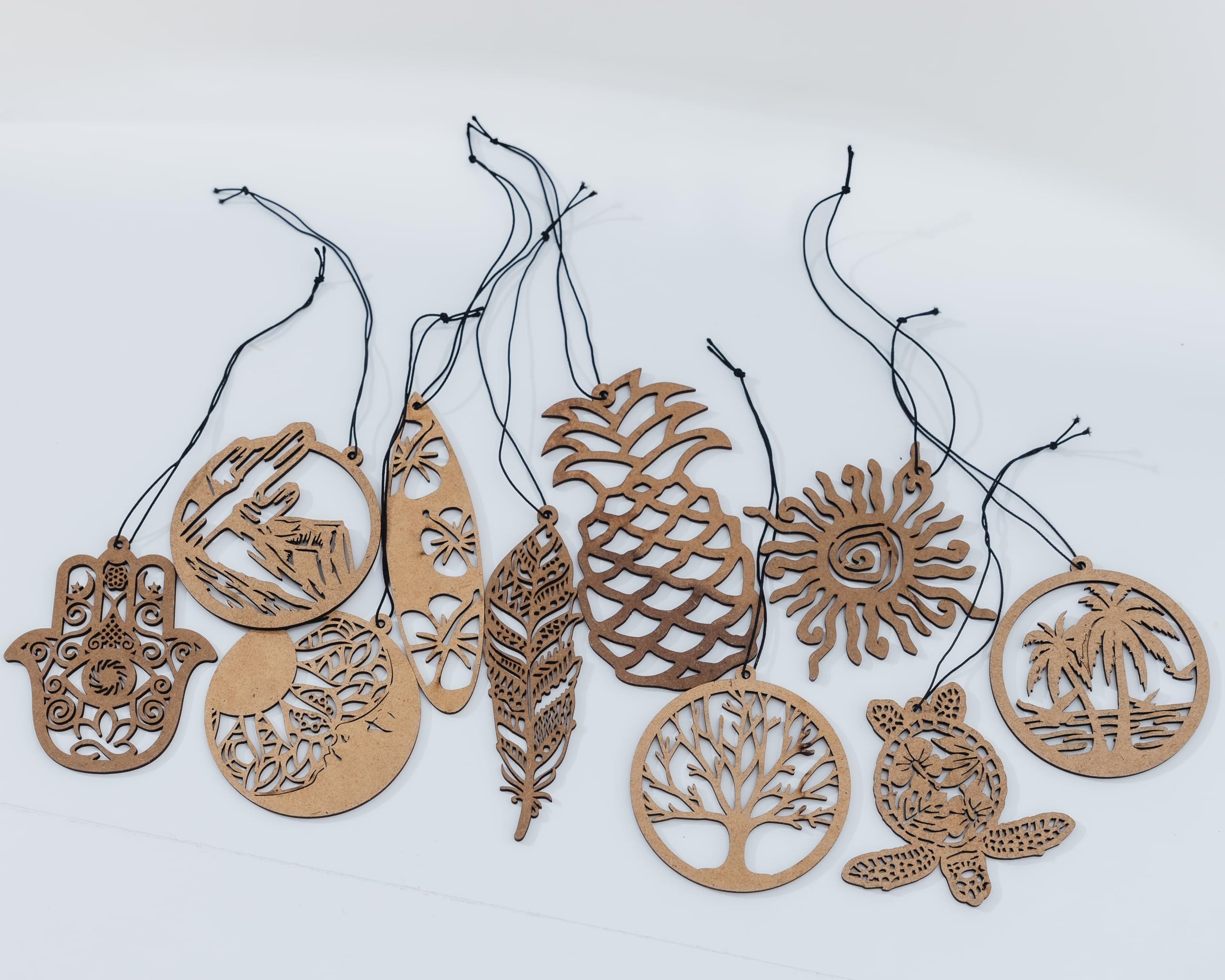 Fresh Fresheners Cute Funny Car Air Fresheners 4-Pack (Wood Tree Of Life)