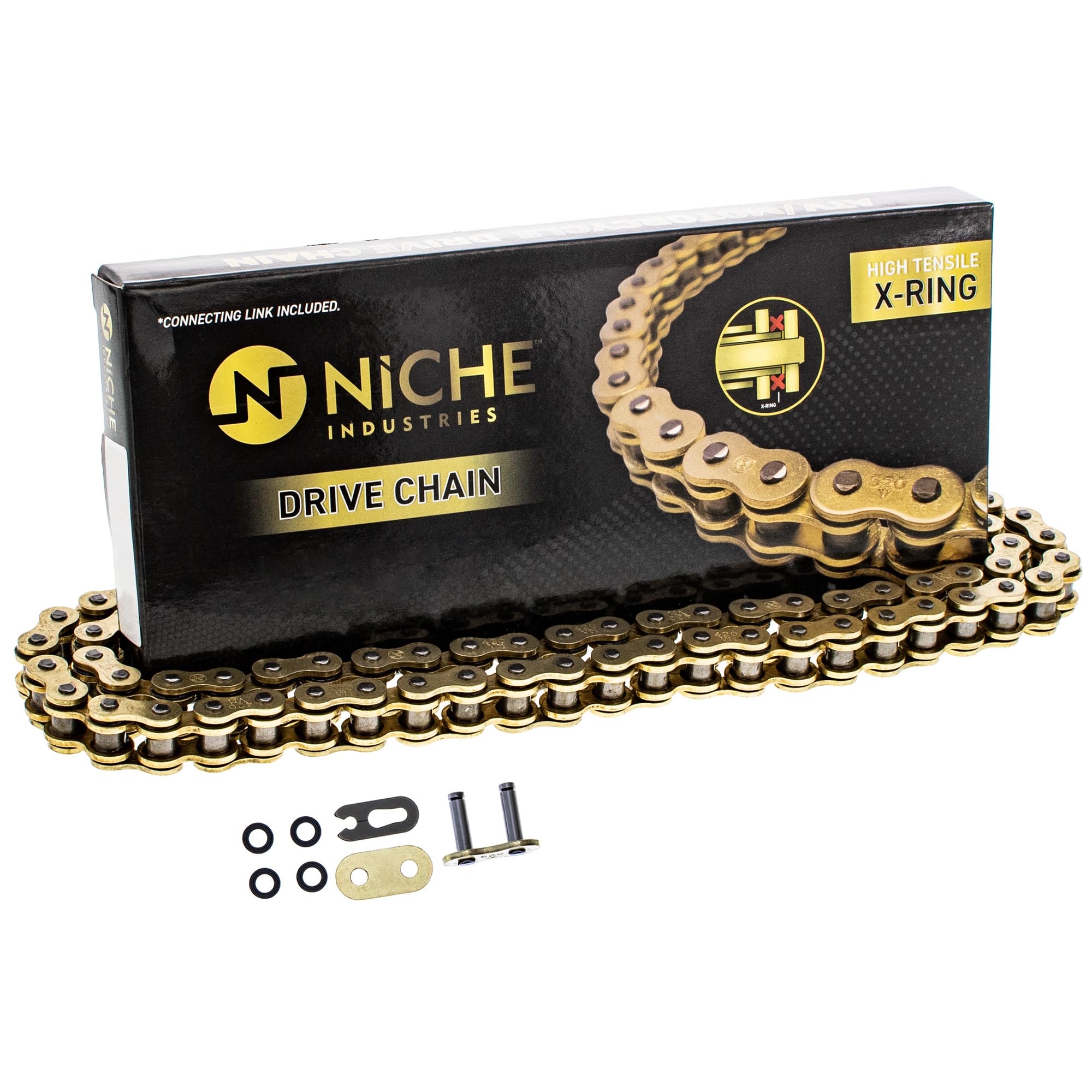 Niche Gold 420 X-Ring Chain 86 Links With Connecting Master Link