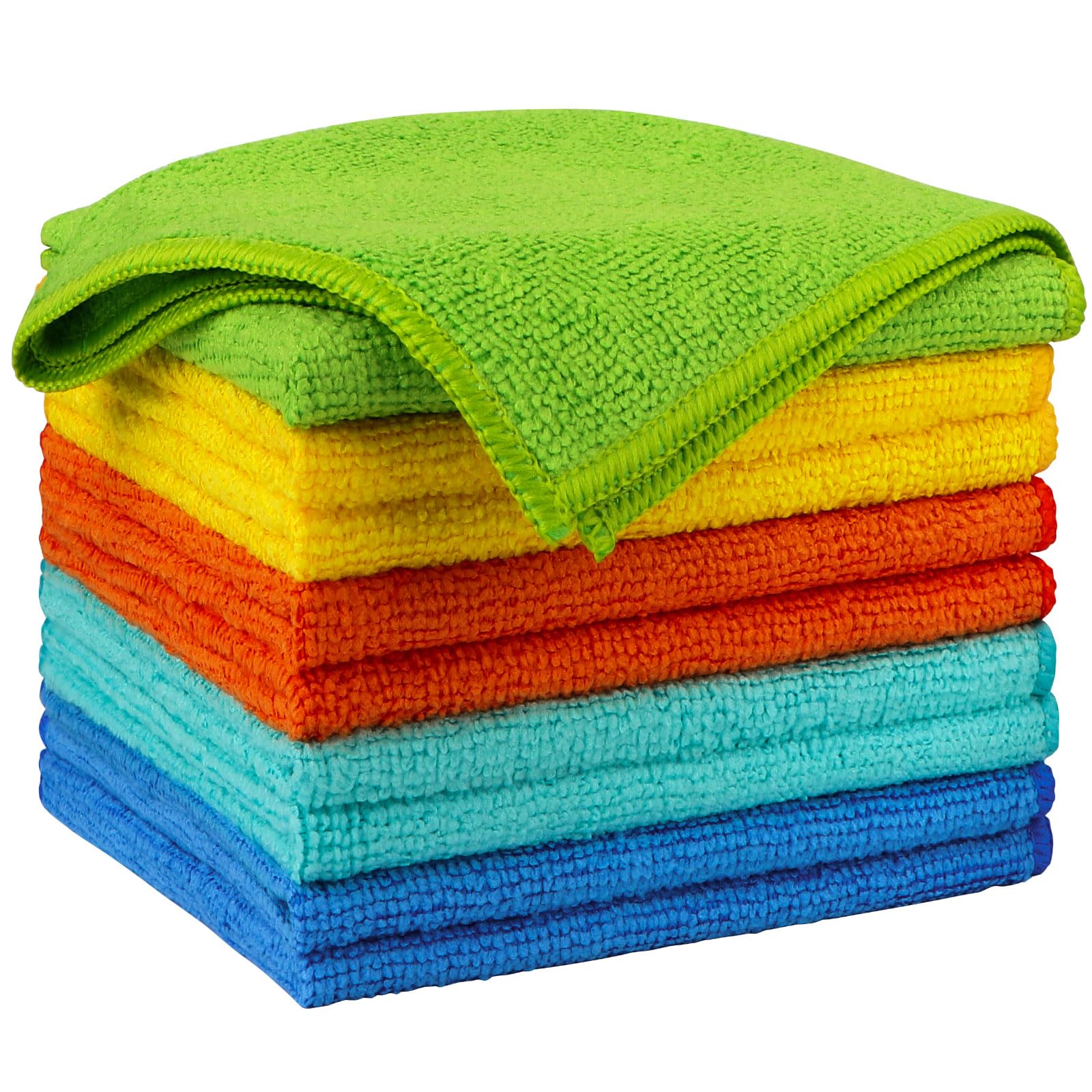 Aidea Microfiber Cleaning Cloth 10Pk, Micro Fiber Cloth For Cleaning Cars, Premium All Purpose Car Towels, Dusting Cloth Cleanin