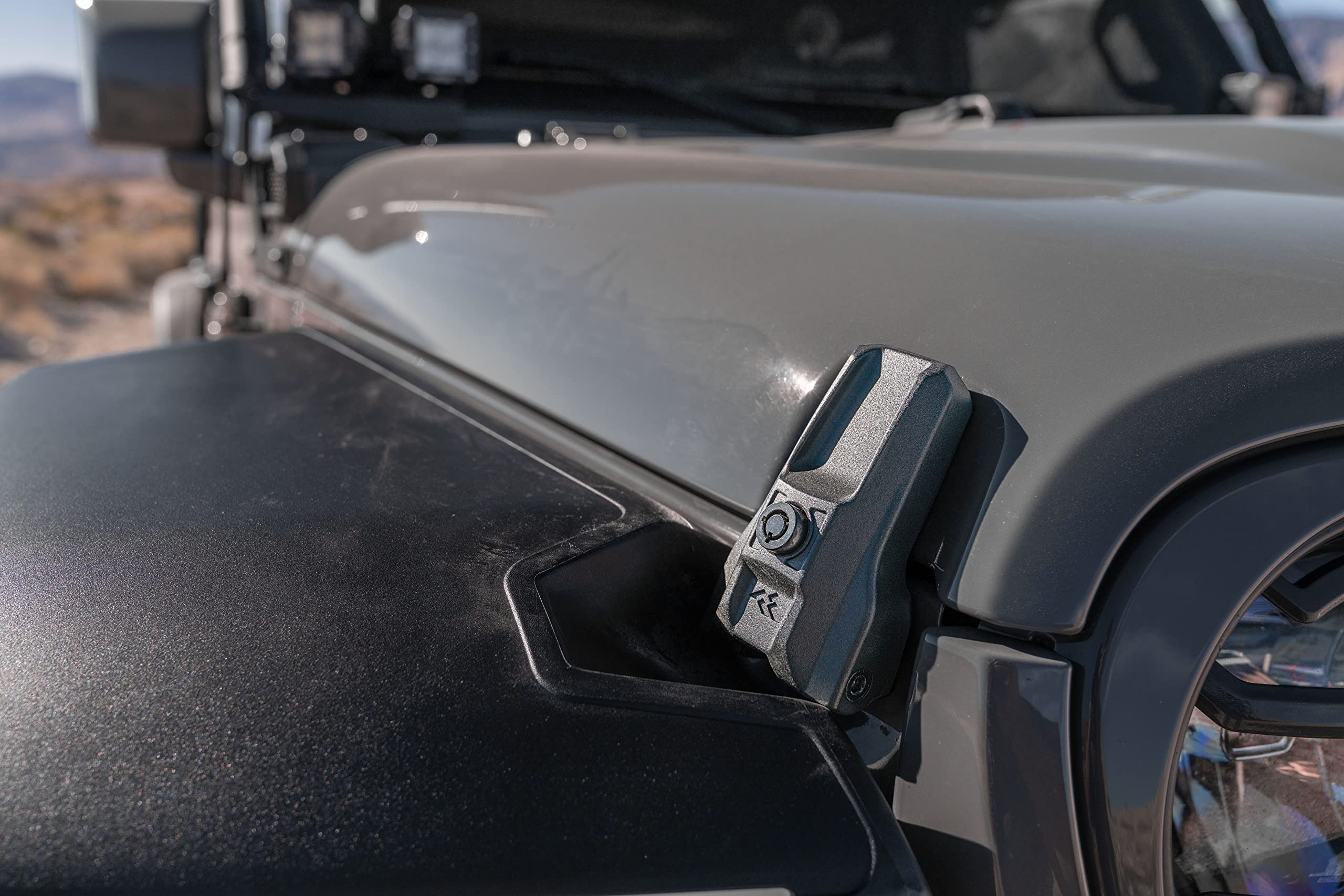 Rugged Ridge Gen 2 Hood Catches For Jeep Wrangler/Gladiator | Locking | 11210.32 | Fits 2007-2025 Jeep Wrangler Jk/Jl; 2020-2025