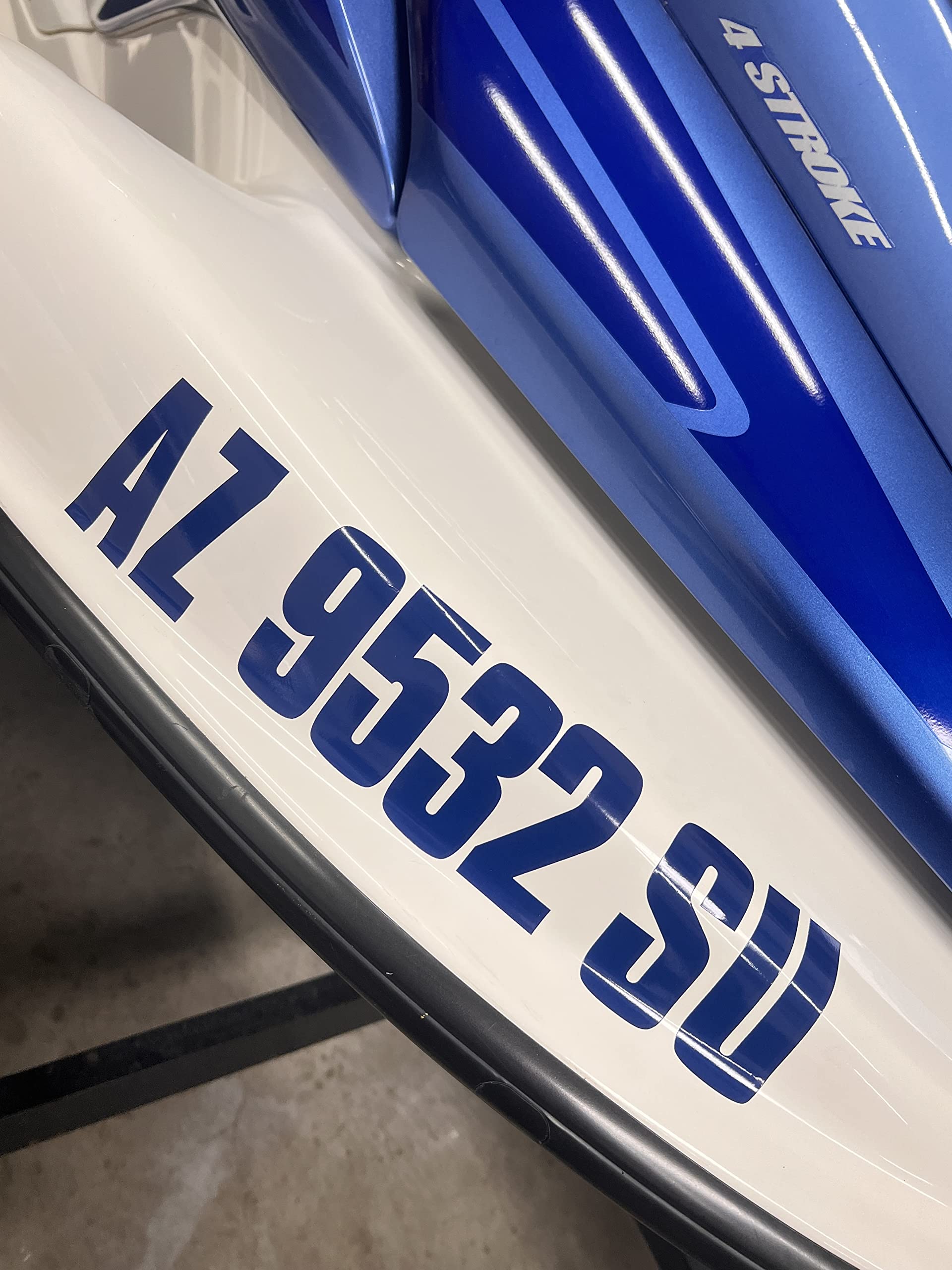 Stiffie Uniline Gold Rush 3'' Boat & Pwc Registration Decals  Numbers Letters Stickers