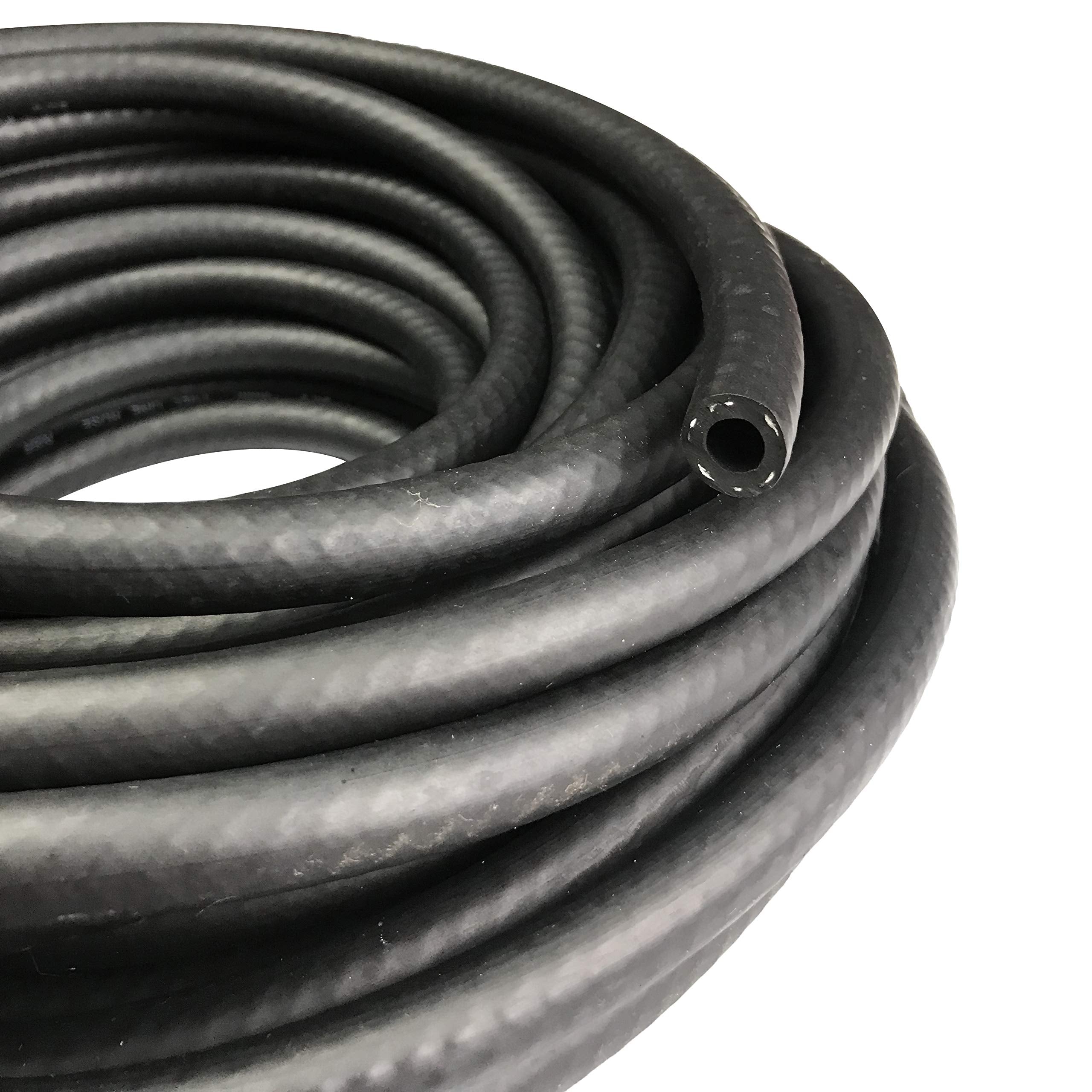 Fuel Line 1/8'' ID NBR Hose Push on Hose 3/8'' (9.2mm) OD Tube Liner 300 PSI for Small Engines, 10 feet