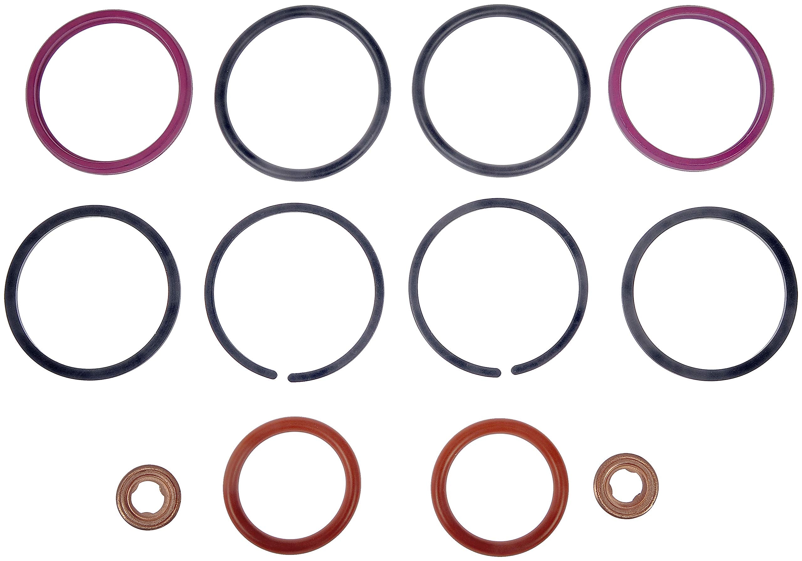 Dorman 904-206 Fuel Injector O-Ring Kit Compatible With Select Ford / Ic Corporation / International Models