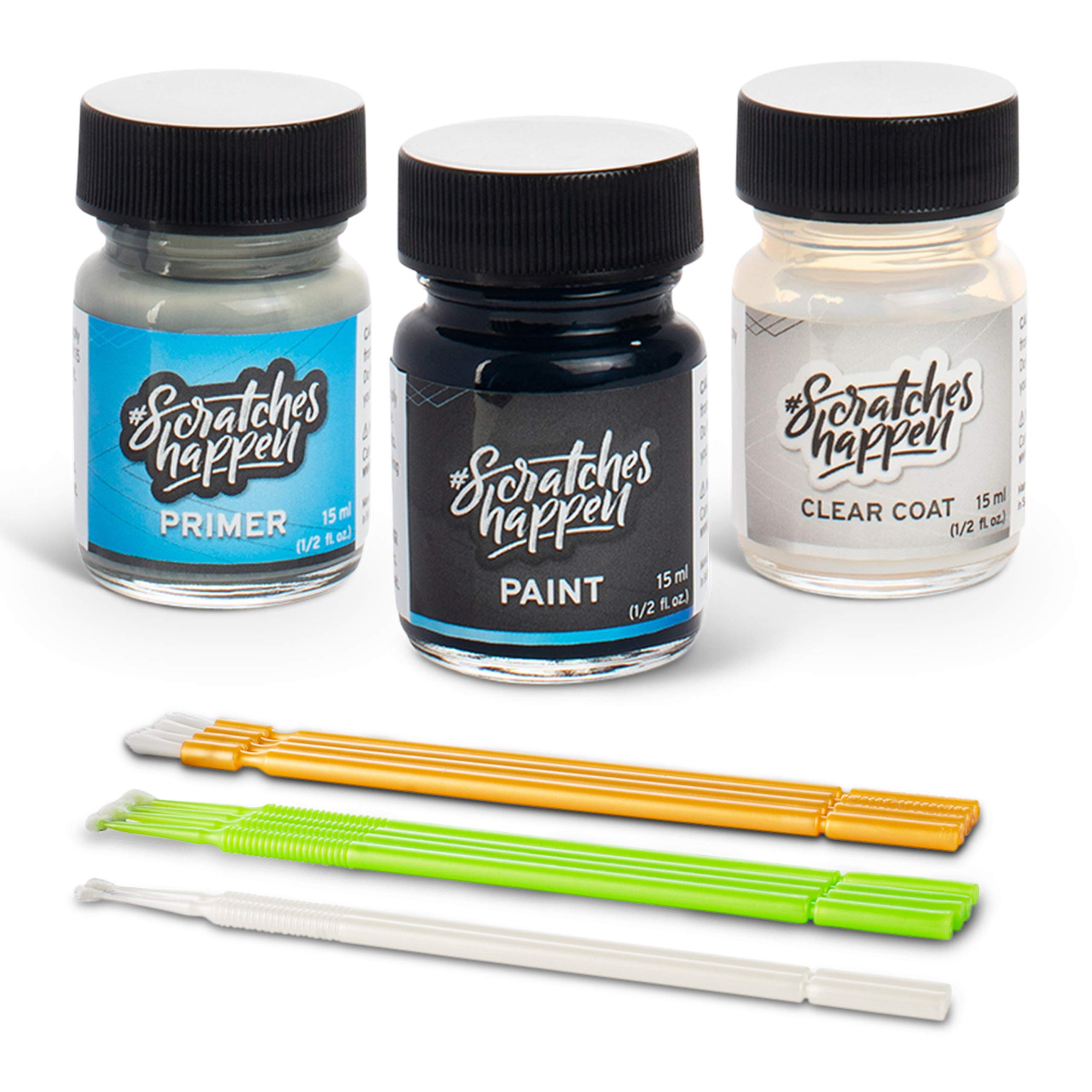 Scratcheshappen Exact-Match Touch Up Paint Kit Compatible With Audi Quartz Gray Metallic (Ly7G/Q4) - Bottle, Preferred