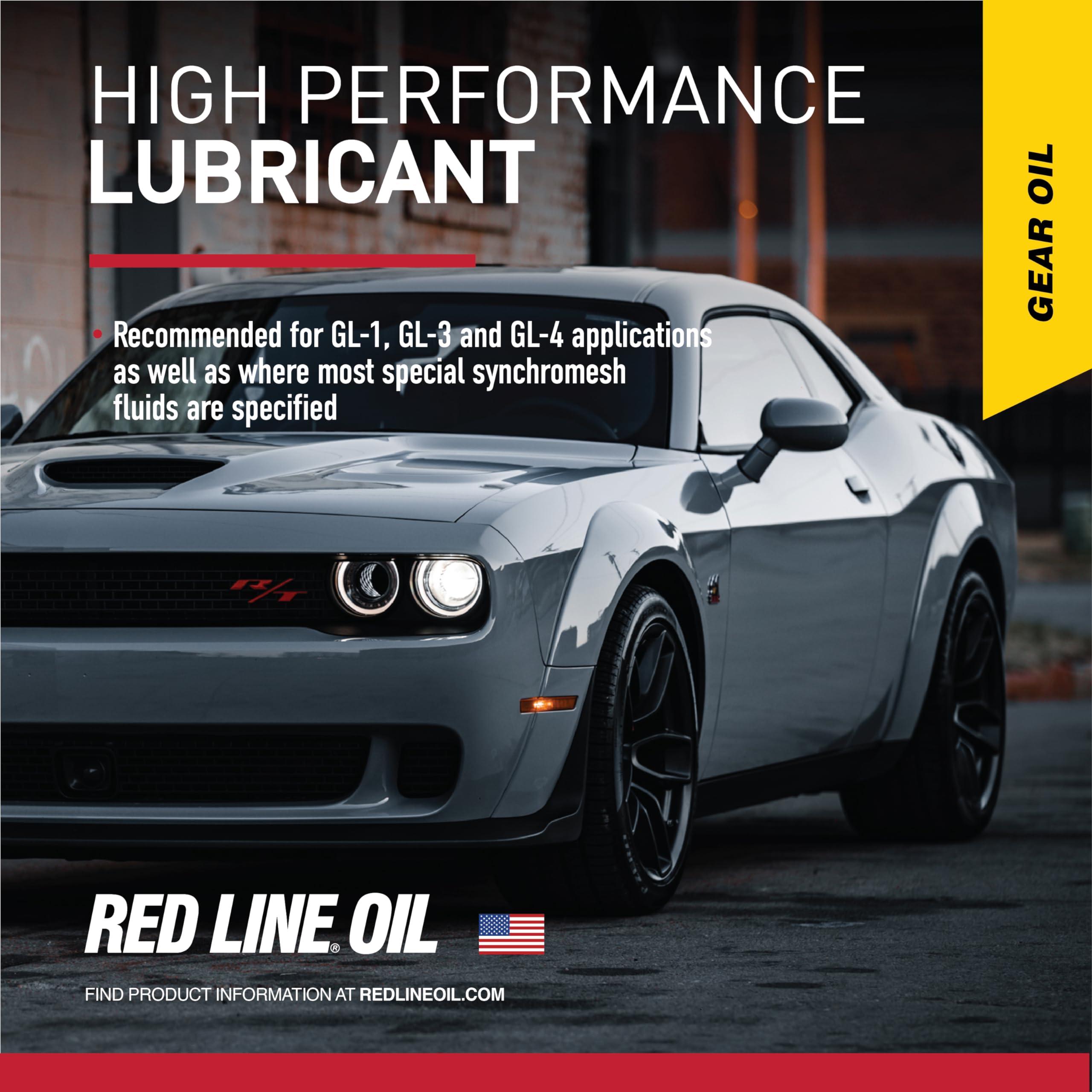 Red Line 50204 Sae 75W80 Api Gl-4 Manual Transmission And Transaxle Lubricant (Mtl) Car Gear Oil - 1 Quart