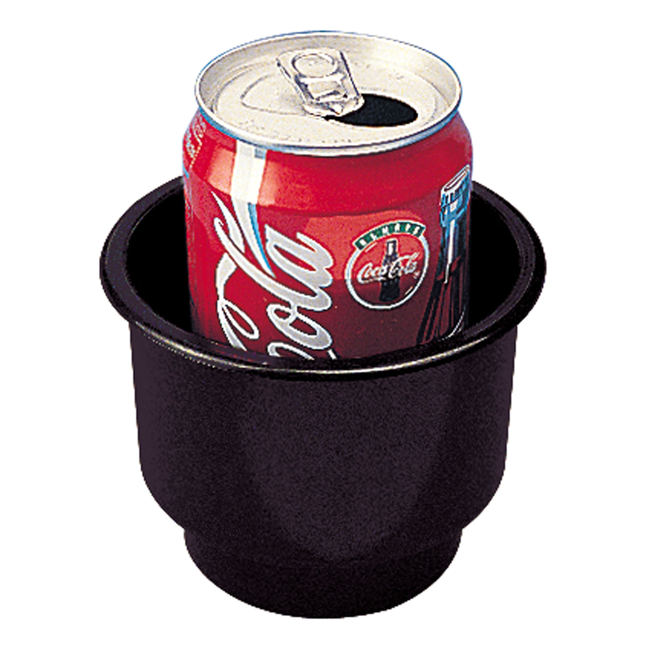 Sea-Dog 588060 Flush Mount Combo Drink Holder with Drain Holes - Black, 3-5/8'' ID x 3-1/4'' D