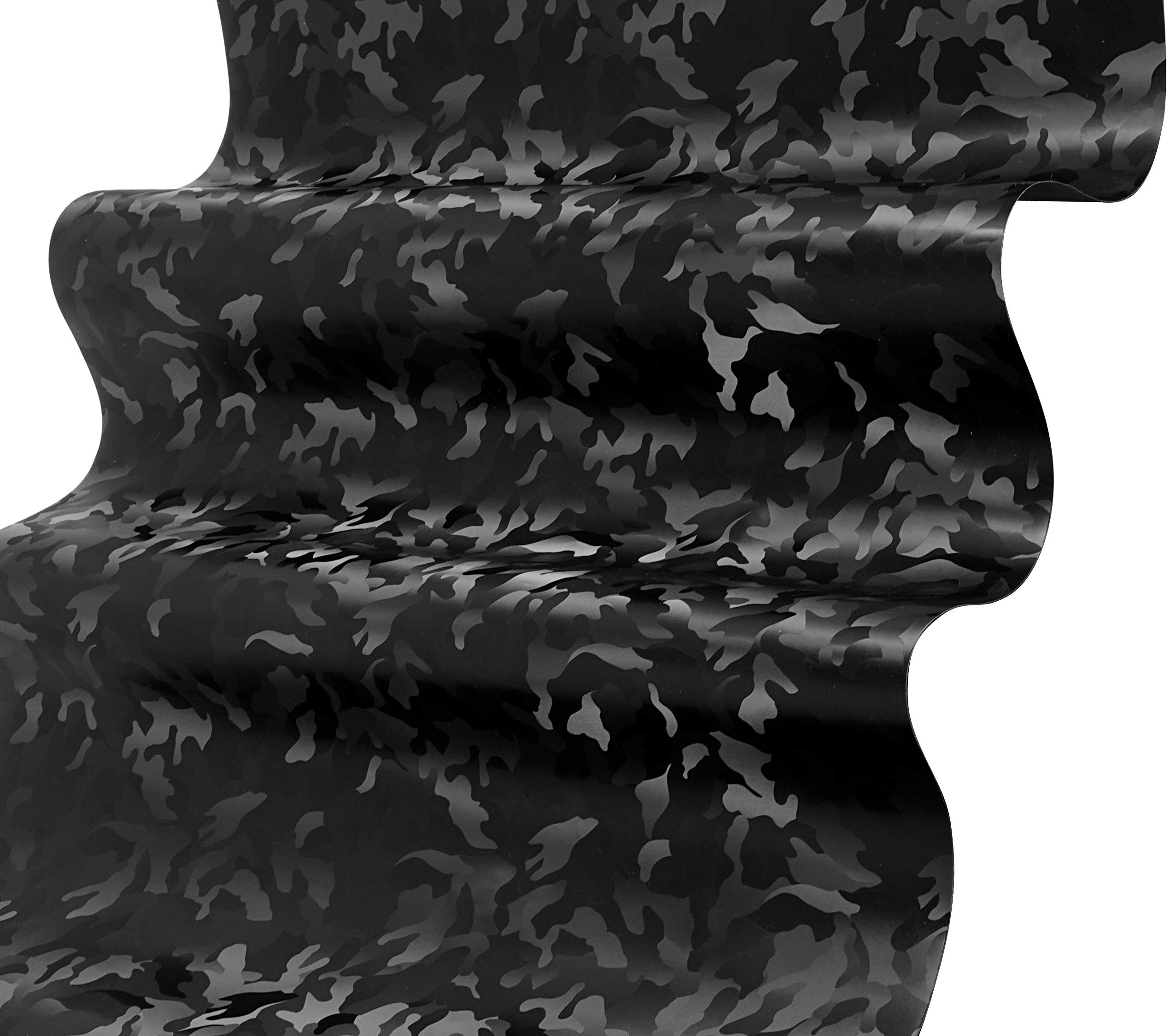 VViViD Stealth Camouflage Vinyl Wrap Roll, 10ft x 5ft, Black, Durable Material