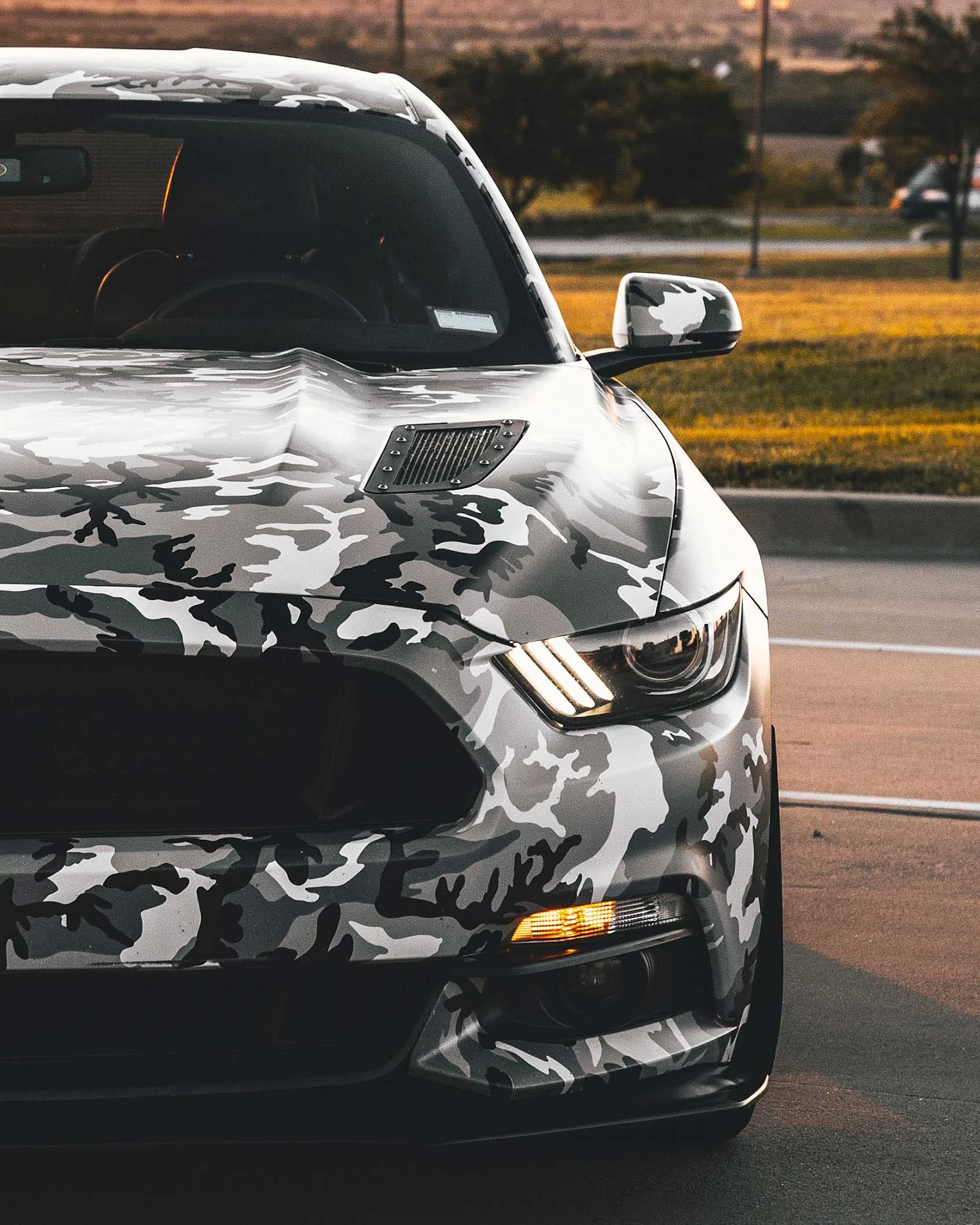 VViViD Snow Camouflage Vinyl Car Wrap - 40ft x 5ft Adhesive Decal with Air Release