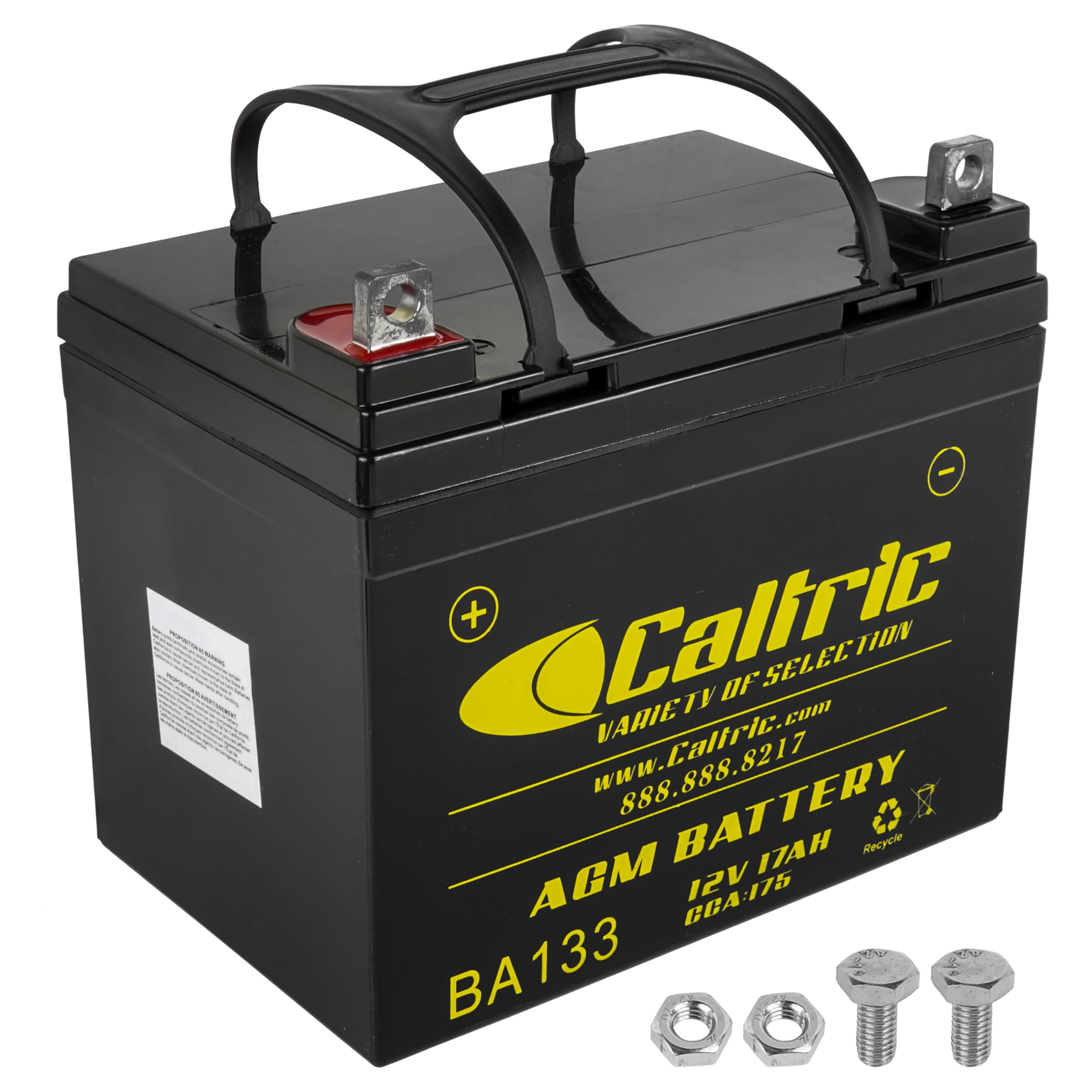 Caltric Agm Battery Compatible with Yamaha Rhino 450 Yxr450 4X4 2006 2007 2008 2009