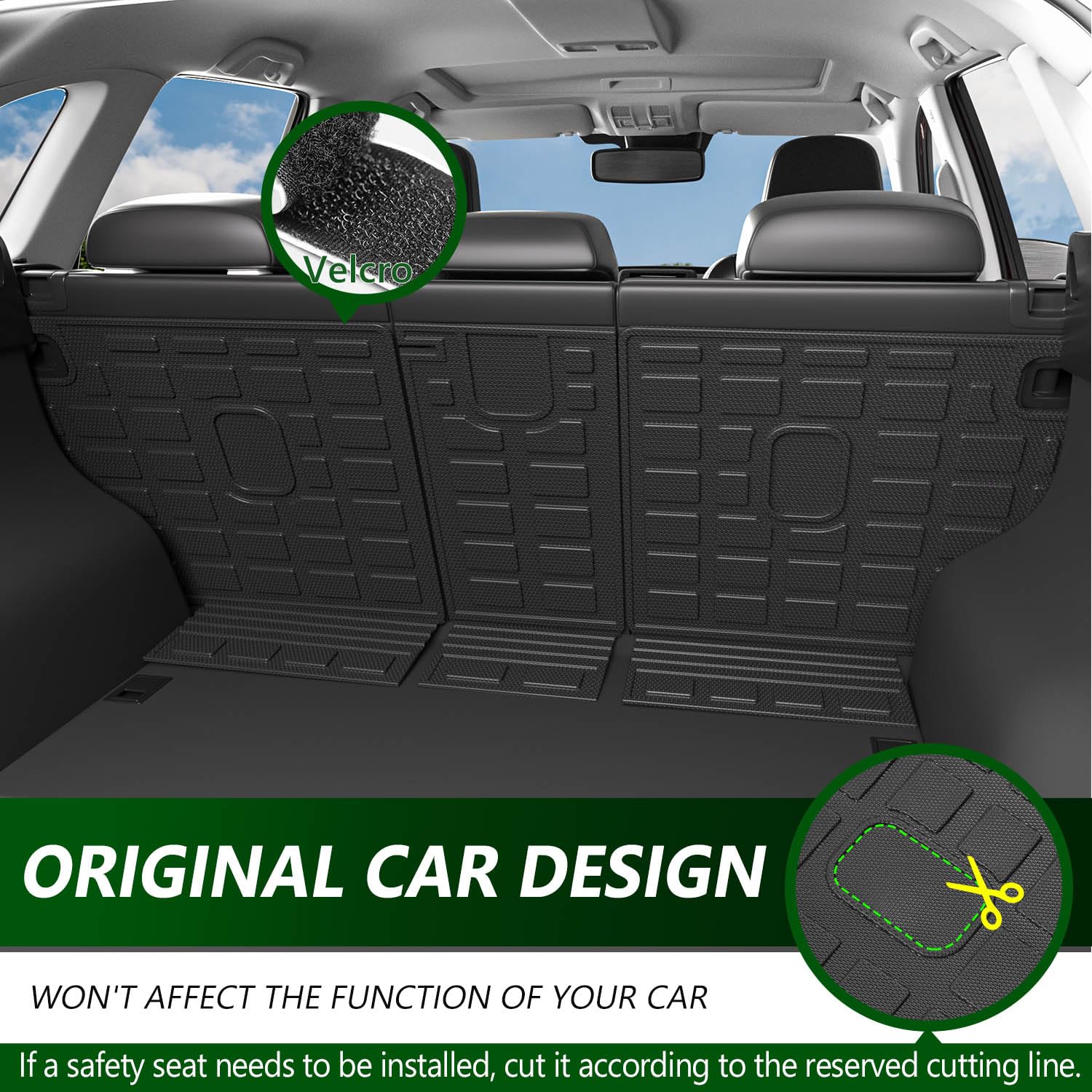 xipoqix Backrest Mat for 2017-2025 Mazda CX-5, TPE Material, Cargo Liner Protector, Compatible with CX5, MZDCL-1