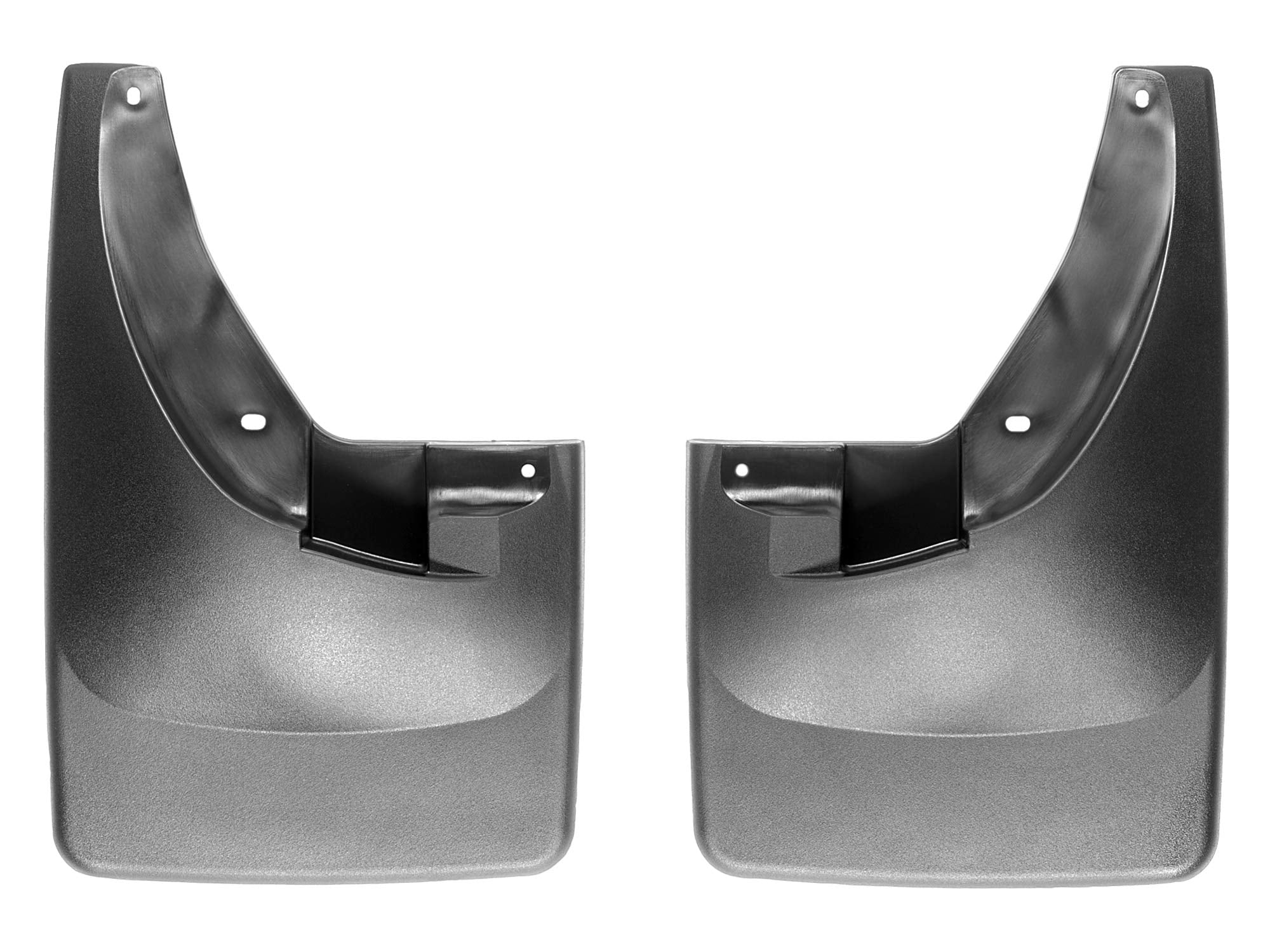 WeatherTech Custom No Drill Splash Guard MudFlaps for Dodge Ram Truck 1500, Ram Truck 2500/3500 - Front Pair (110007), Black