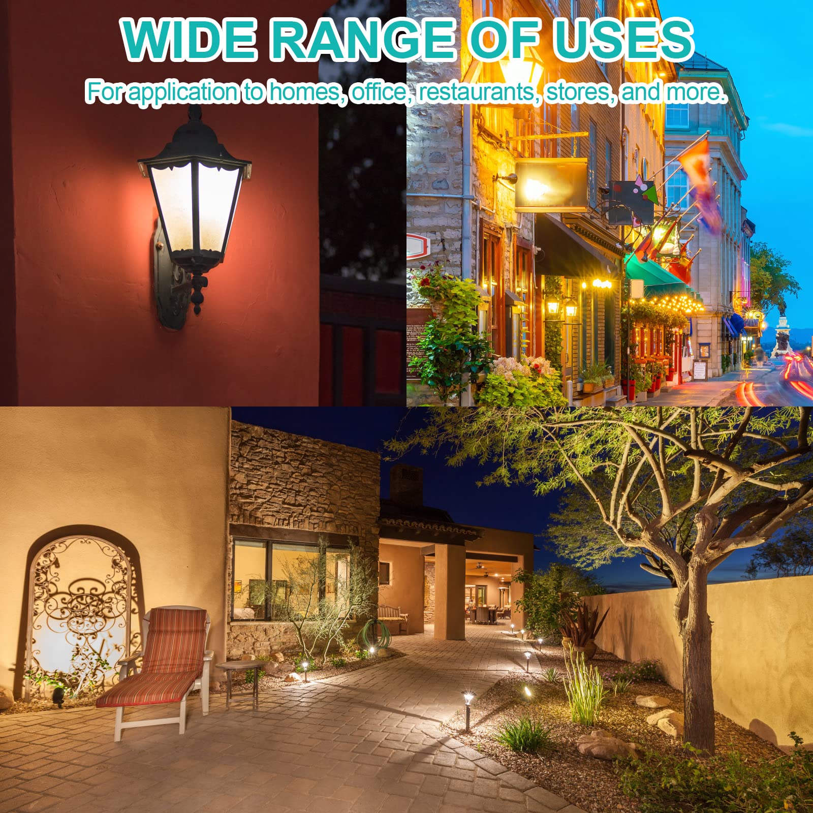 Kscjdg 18W 12V T5 Light Bulb Replacement Landscape Light Bulbs -Wedge Base Lights Bulb -Malibu Lights Bulbs -Low Voltage Landsca